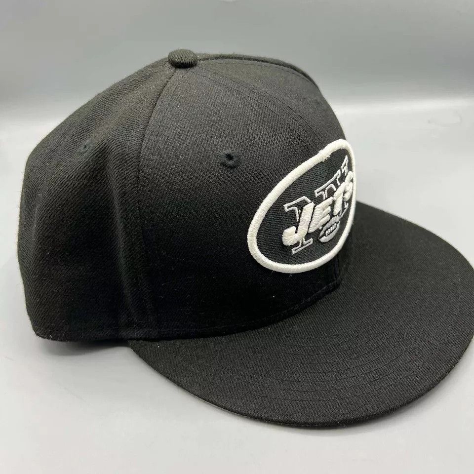 New Era New York Jets Hat Men 7 3/4 59Fifty New Era NFL Fitted Cap Size ONE SIZE - 3 Thumbnail