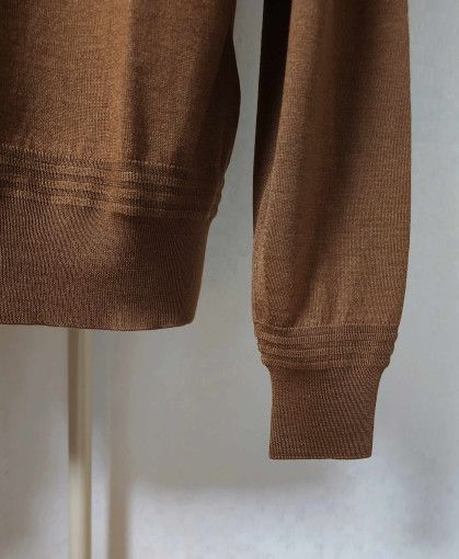 Tom Ford o1sm1stk0824 Icon Silk Cashmere Henleyneck Sweater in Brown Size US M / EU 48-50 / 2 - 3 Thumbnail
