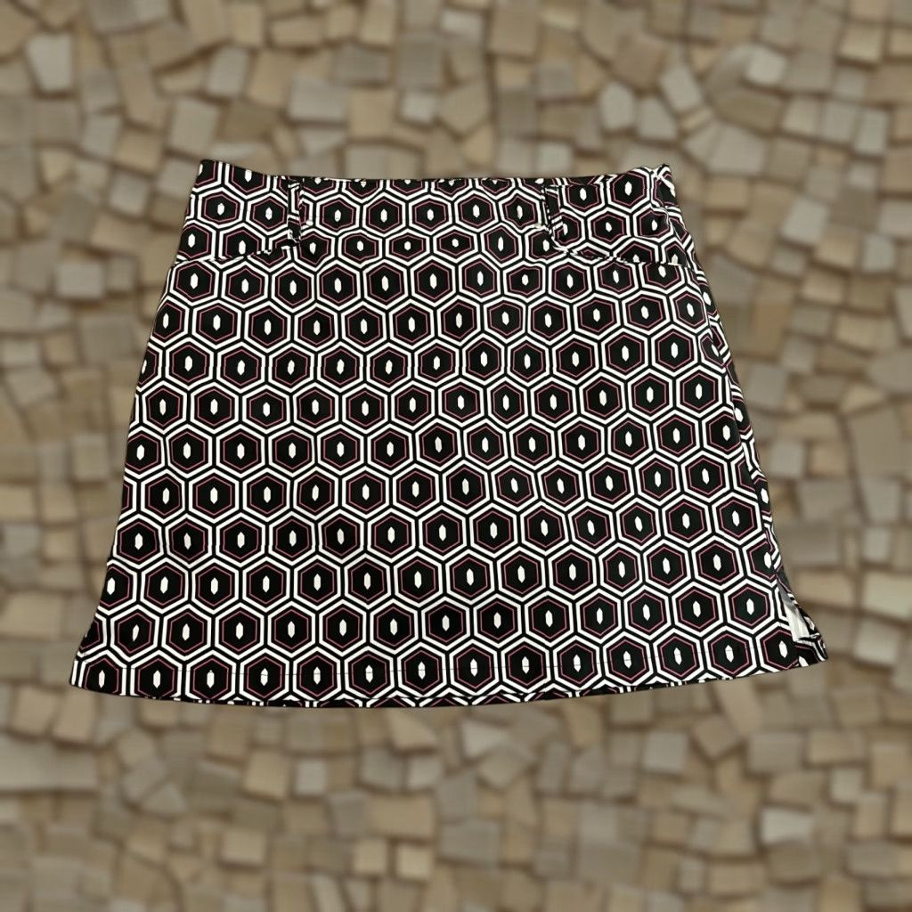Vintage Lanctot Skort Women's Size 10 Pink White Blue Side Zip Skort Casual Womens Size 32" / US 10 / IT 46 - 1 Thumbnail