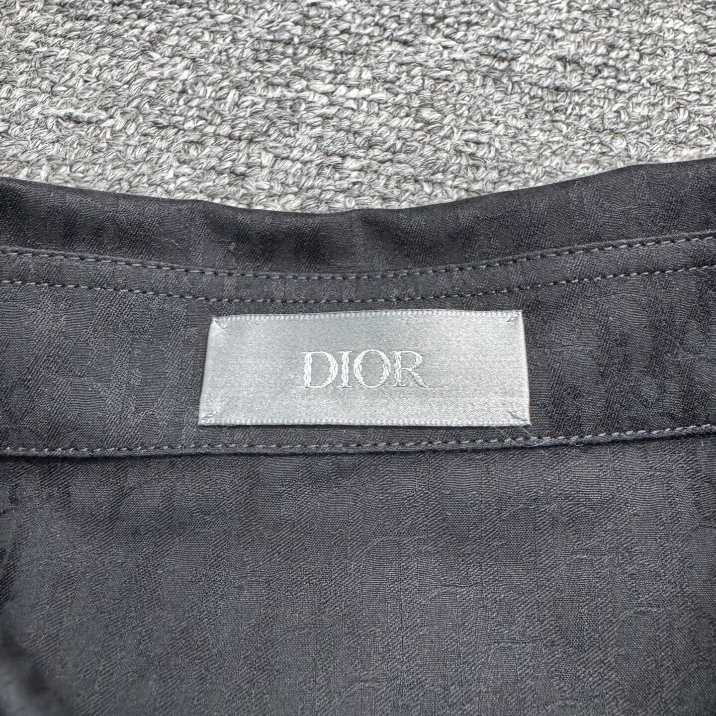Dior black patterned dior long sleeve shirt. Size US L / EU 52-54 / 3 - 4 Thumbnail