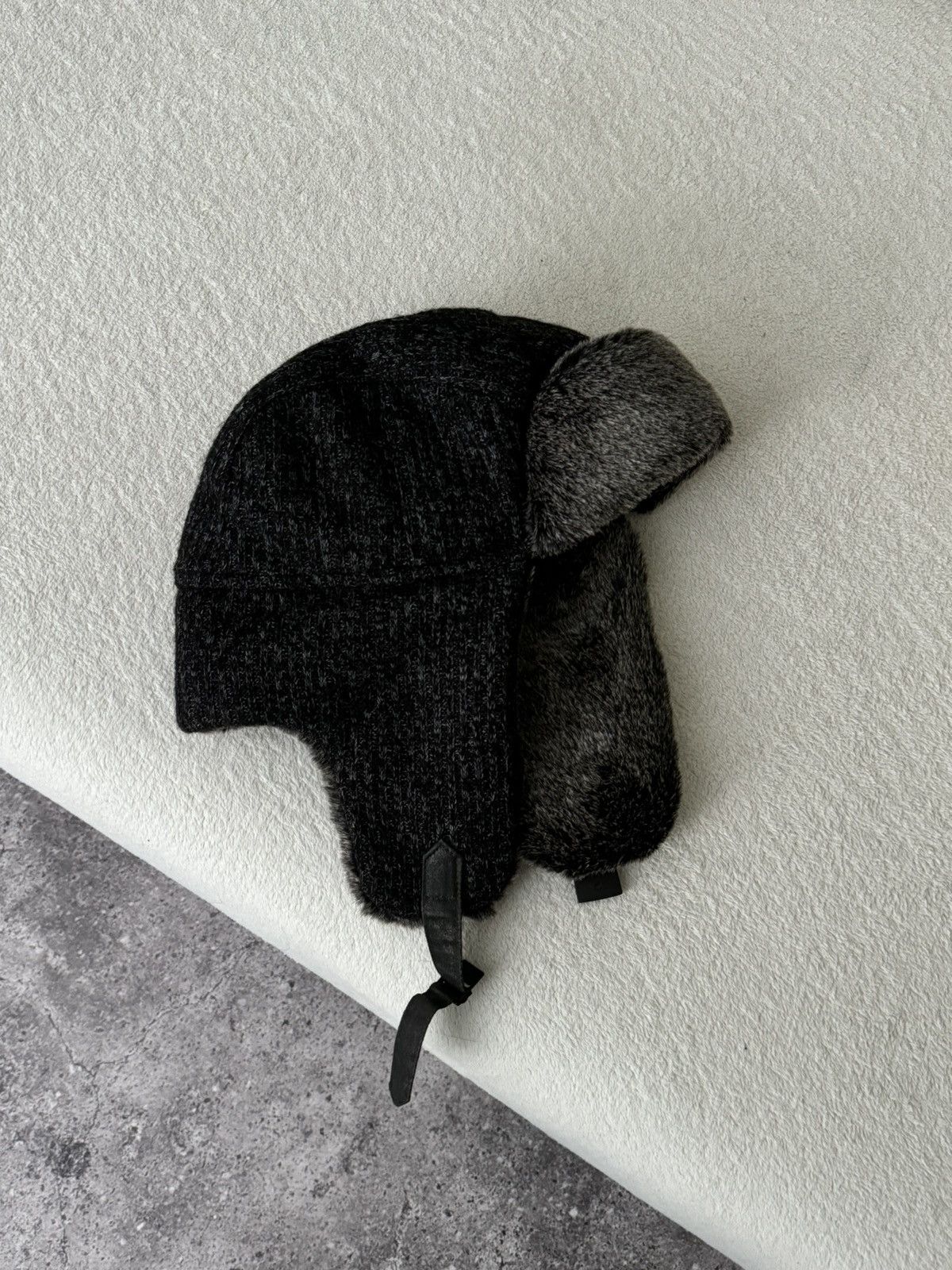 Japanese Brand Vintage Y2K fuzzy fur ushanka hat punk Japanese mohair Size ONE SIZE - 3 Thumbnail