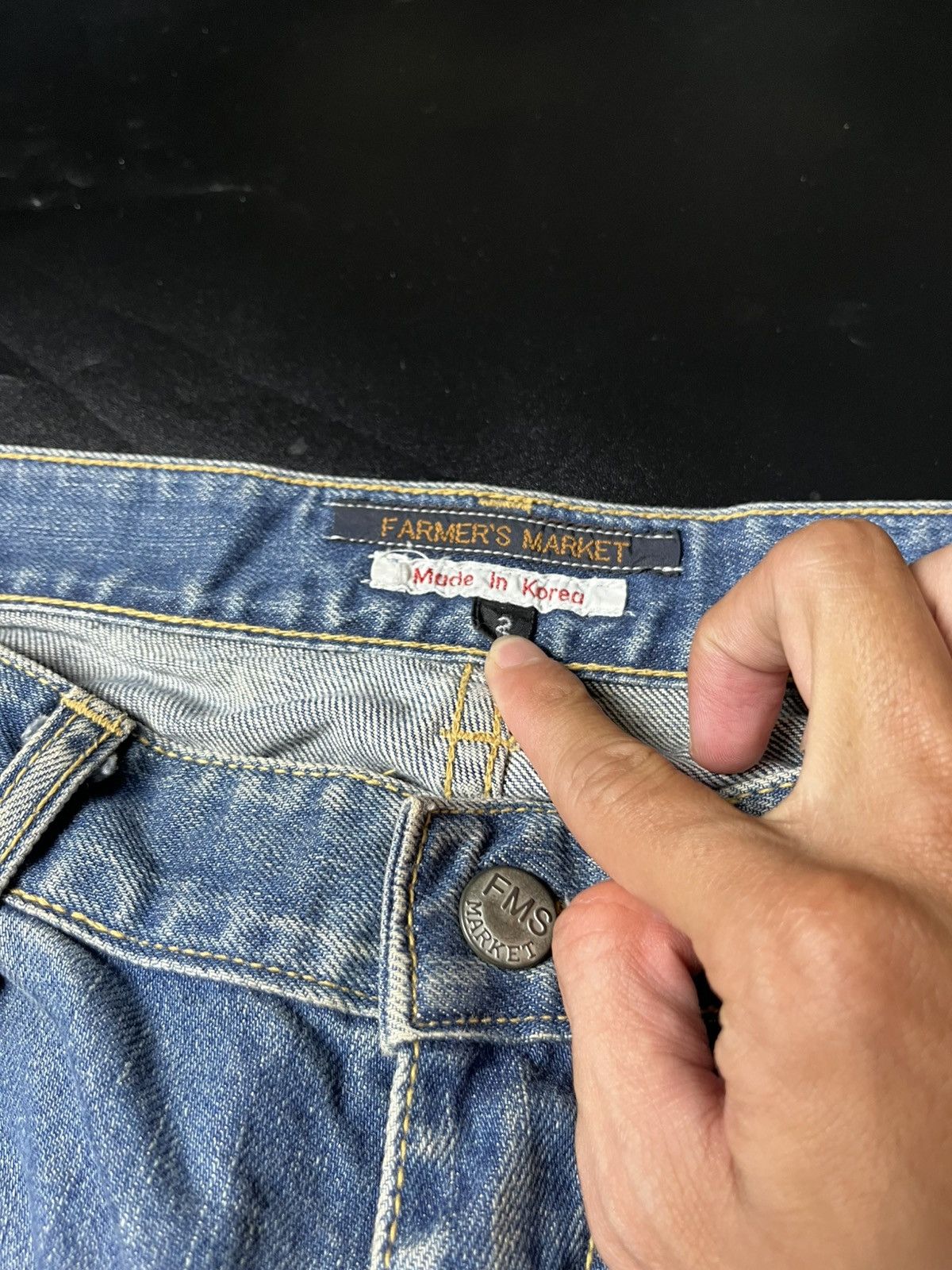 Hysteric Glamour × If Six Was Nine × Japanese Brand Farmer’s market selvage Distressed jeans Size US 31 - 8 Thumbnail