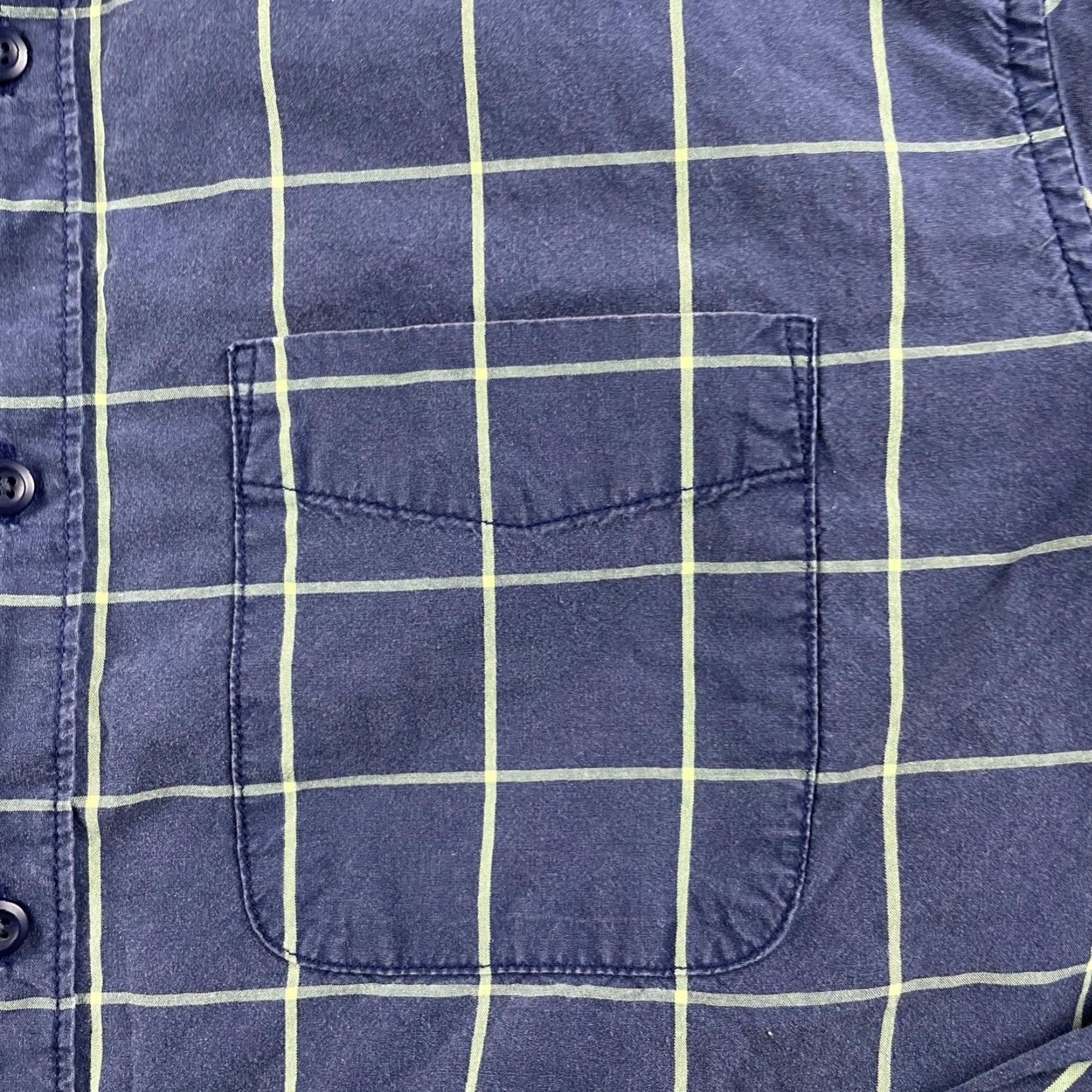 American Eagle Outfitters American Eagle Shirt Adult Large Blue Check Button Up Long Sleeve Mens Size US L / EU 52-54 / 3 - 3 Thumbnail