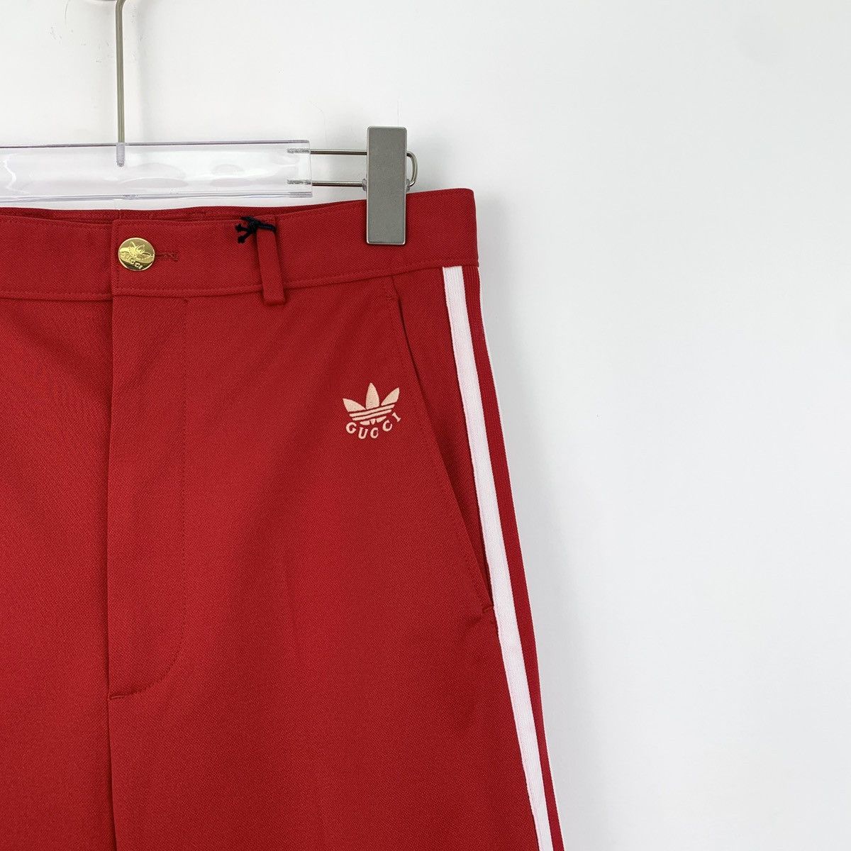 Gucci Gucci x Adidas Co-branded Red Side Stripe Casual Pants K26WX Size 30" / US 8 / IT 44 - 3 Thumbnail