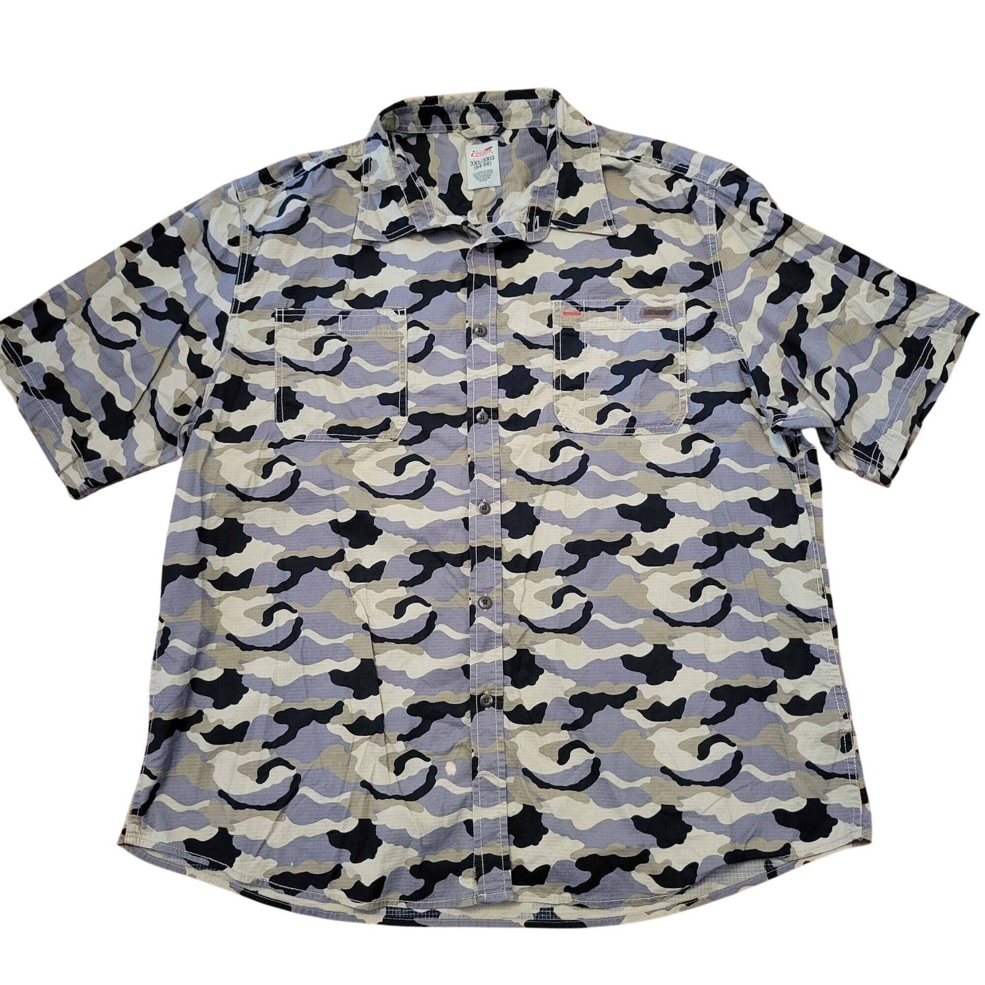 Dickies Dickies Camo Short Sleeve Button Front Shirt 3XL Work Chores Size US XXL / EU 58 / 5 - 1 Thumbnail