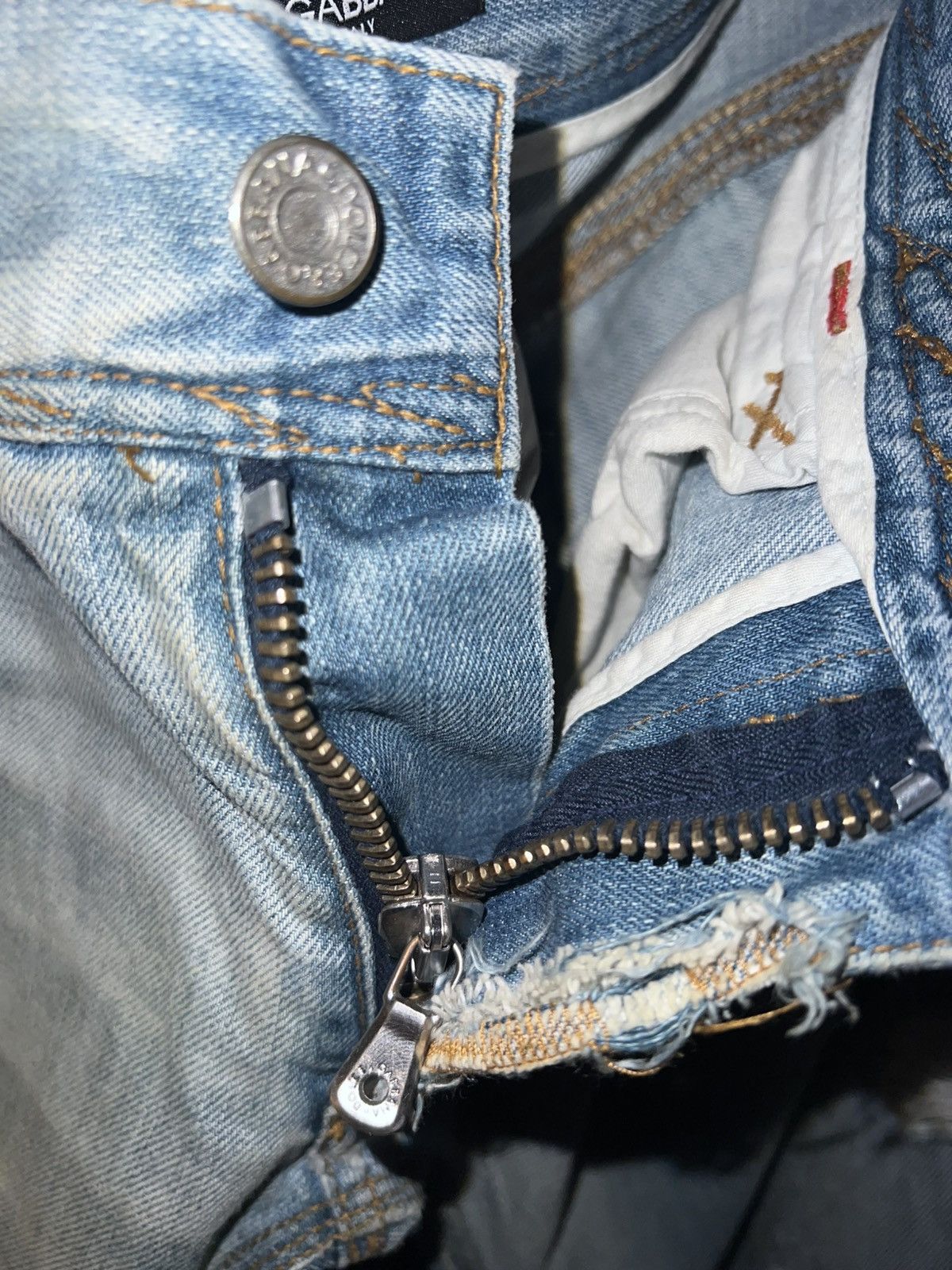 Dolce & Gabbana Dolce & Gabbana Distressed Jeans straight fit Size US 31 - 6 Thumbnail