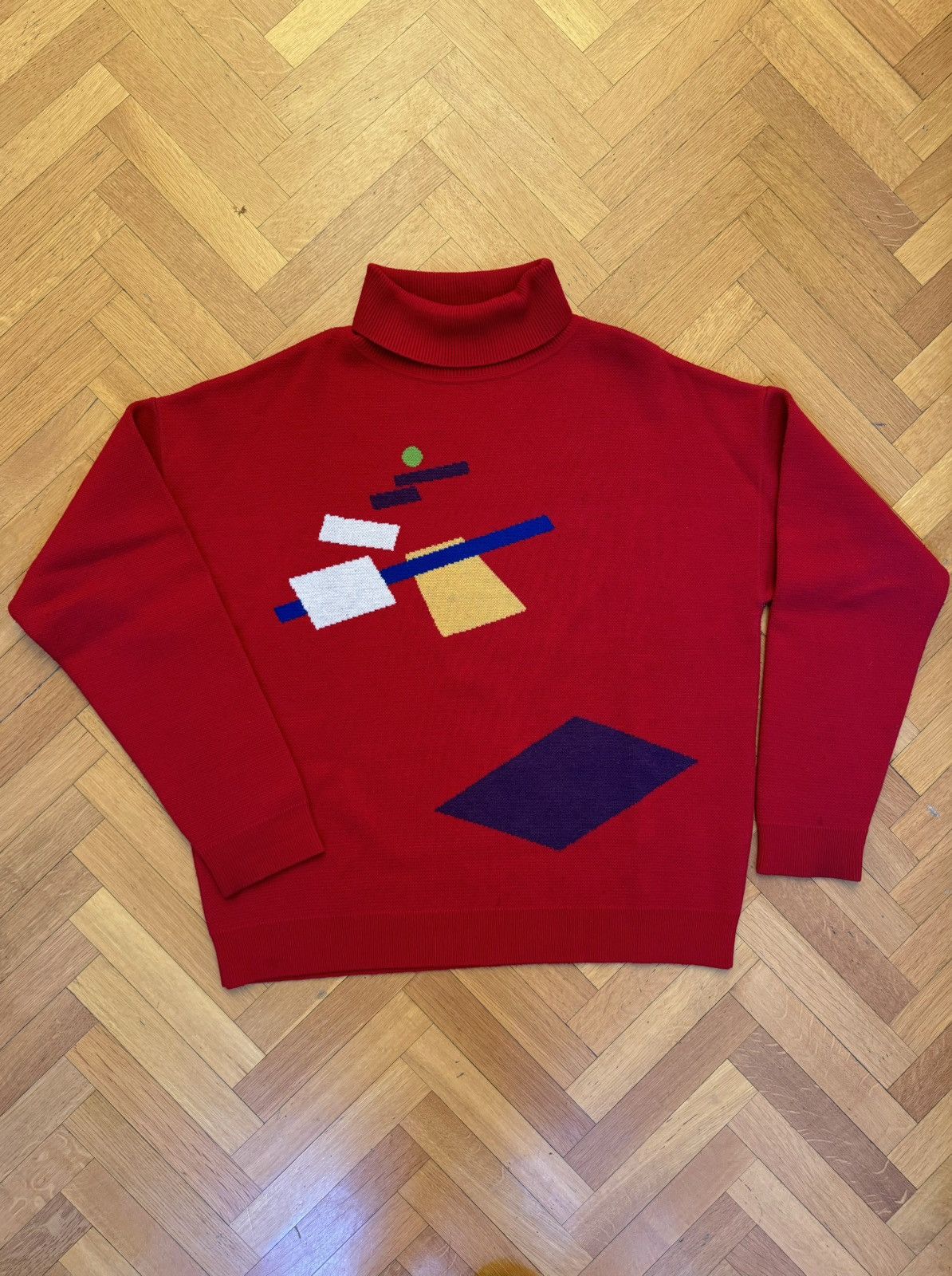 Gosha Rubchinskiy GOSHA RUBCHINSKIY red sweater FW17 Size US M / EU 48-50 / 2 - 2 Thumbnail