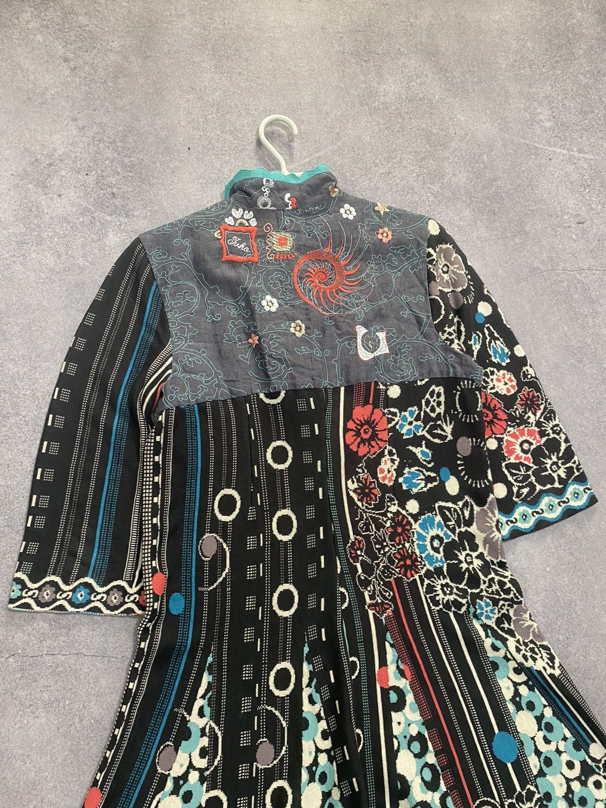 Vintage Vintage Ivko Long Cardigan Coat Floral Linen/Cotton Size XL / US 12-14 / IT 48-50 - 9 Thumbnail