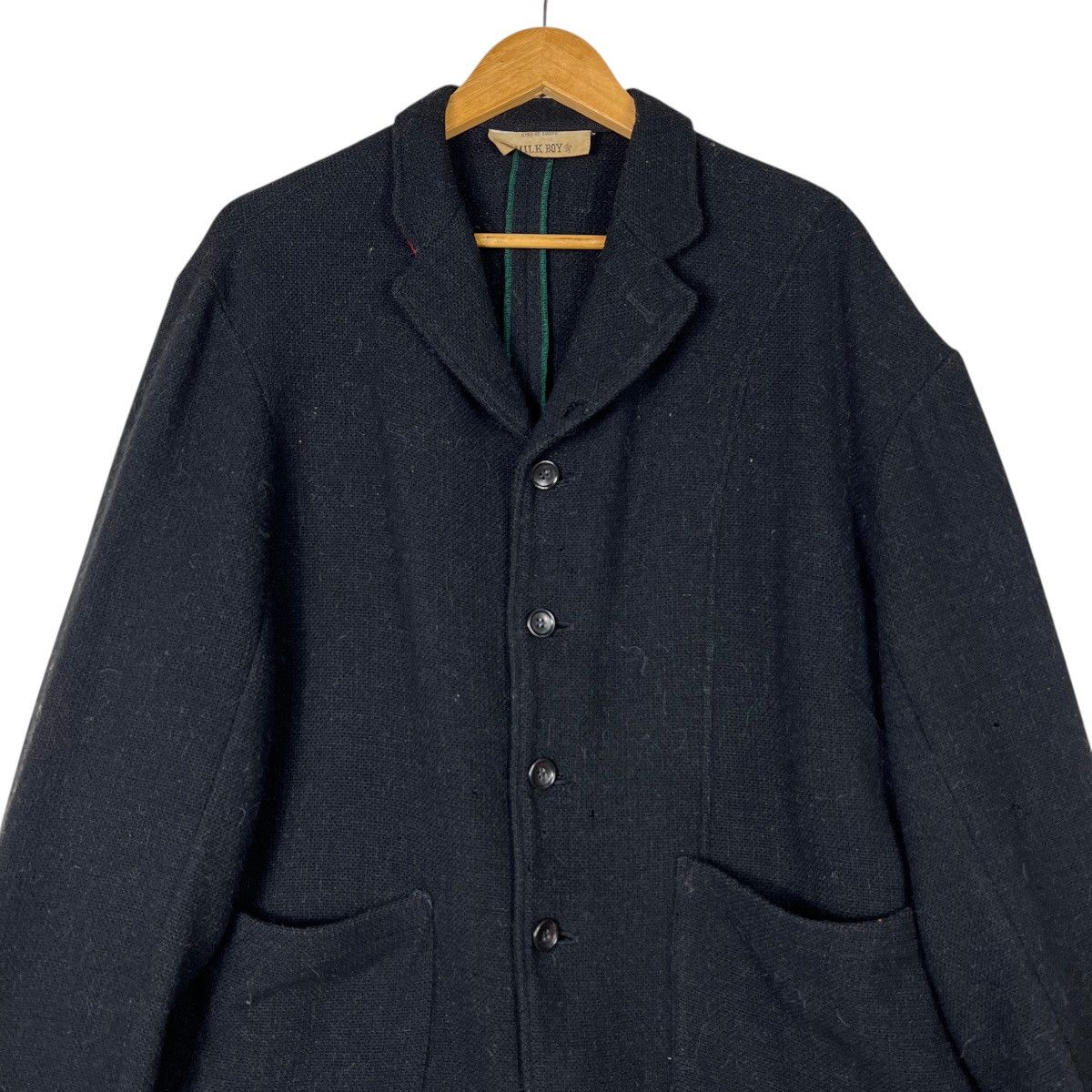 Japanese Brand Vintage MilkBoy Milk Boy Wool Layered Jacket made In Japan Size US L / EU 52-54 / 3 - 3 Thumbnail