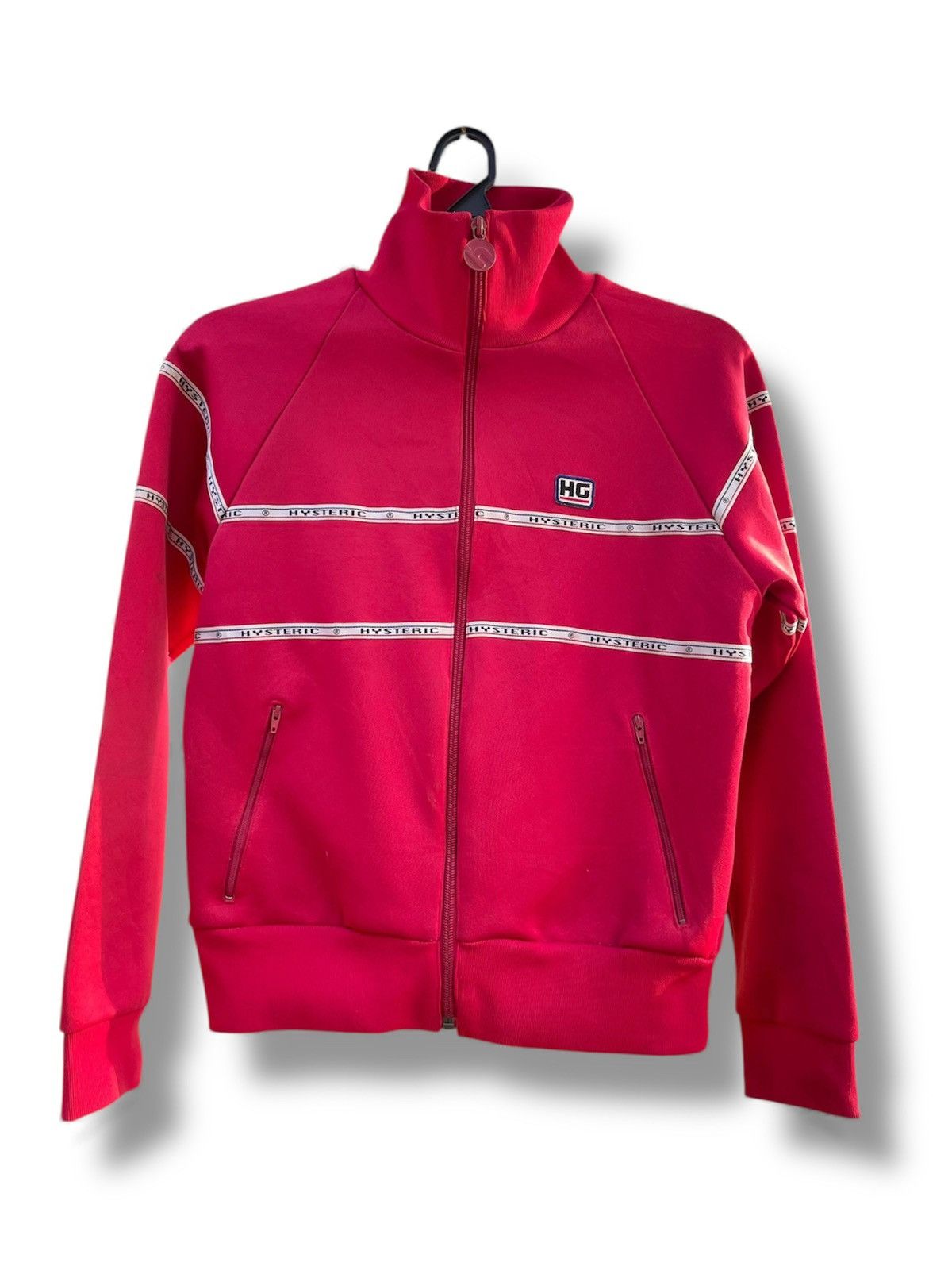 Hysteric Glamour Vintage Hysteric Glamour "HG" Repeating Logo Track Jacket Size US XXS / EU 40 - 1 Thumbnail