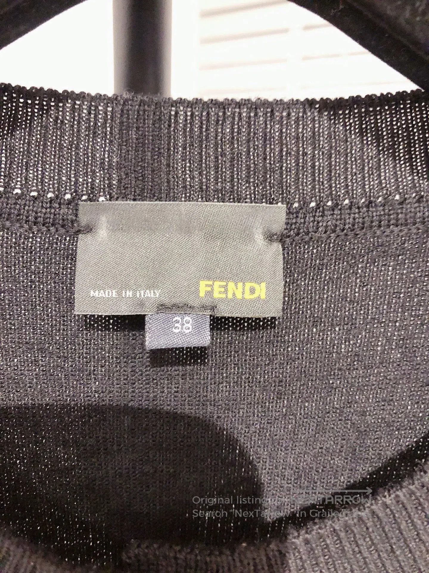Fendi FENDI Black Sequin Beaded Knit Sweater. Size US S / EU 44-46 / 1 - 7 Thumbnail