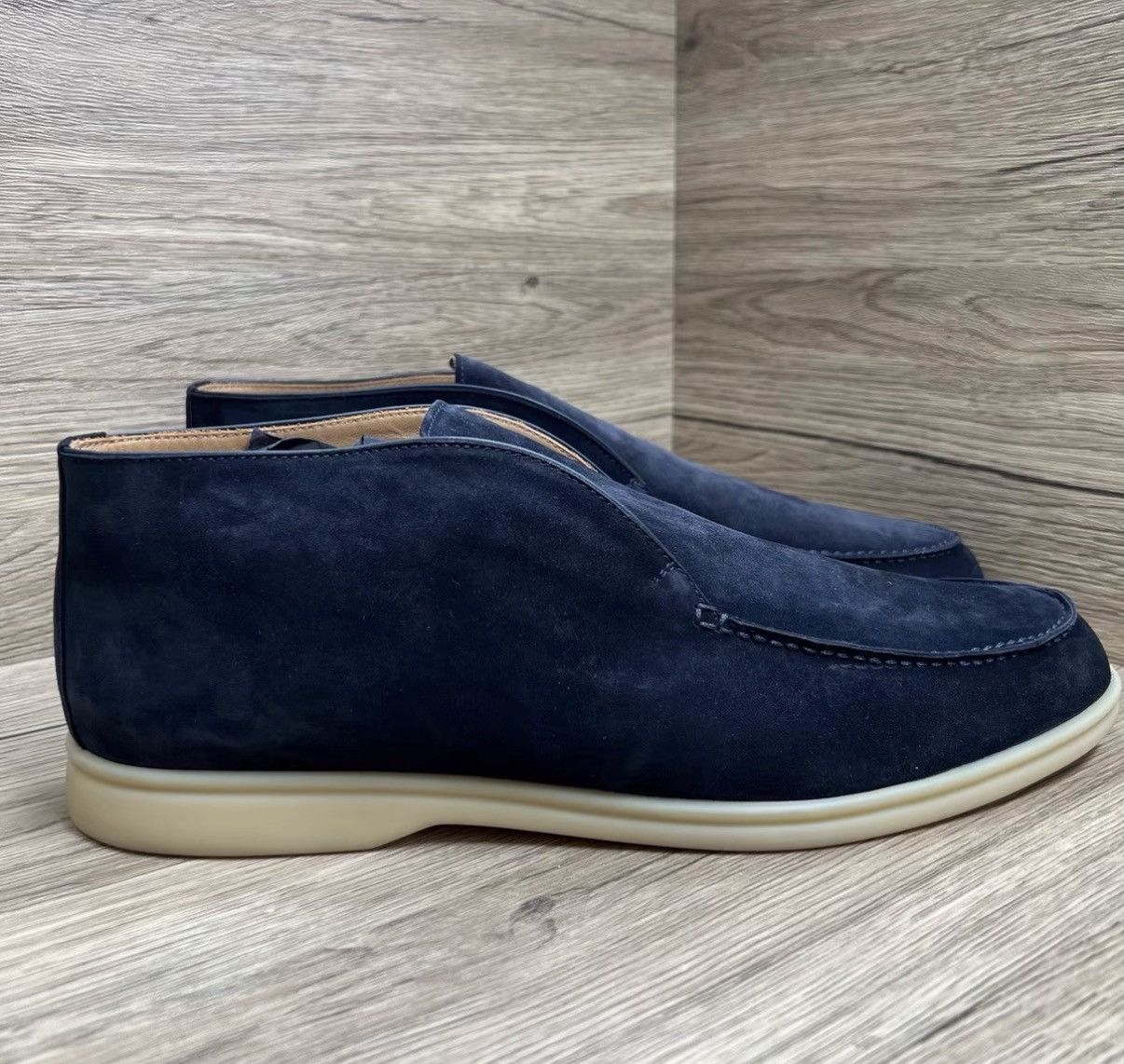 Loro Piana Loro Piana Open Walk Blue Mid-top Loafers J41 Size US 12 / EU 45 - 3 Thumbnail
