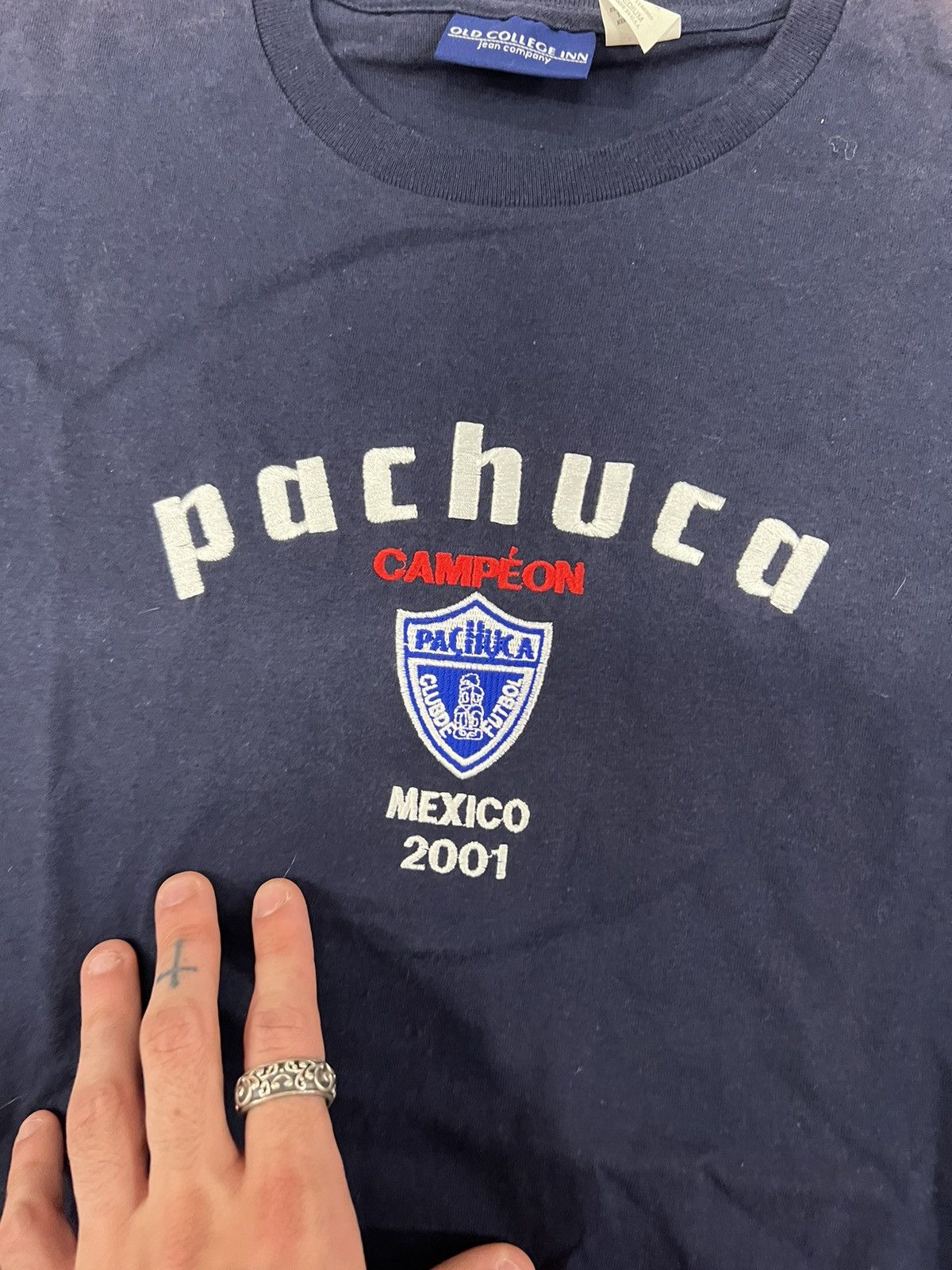 The GV Gallery × Vintage Vintage Pachuca Mexico 2001 Embroidered Tee Size US M / EU 48-50 / 2 - 2 Thumbnail