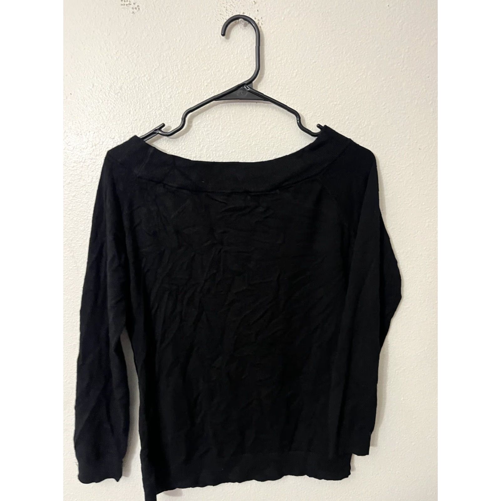 Express Express Black Open-Knit Sweater Women’s Medium Short Sleeve Round Neck Casual Pullover Modern Size M / US 6-8 / IT 42-44 - 2 Thumbnail