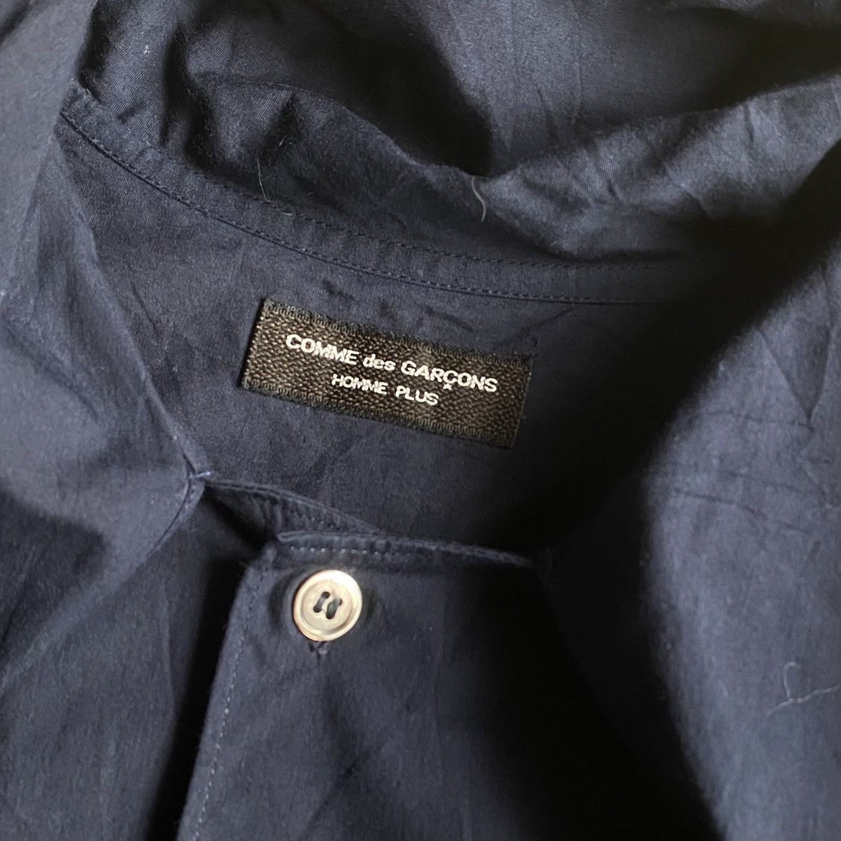 Comme des Garcons Homme Plus Vintage 90’s Tie Collar Oversize Shirt Size US L / EU 52-54 / 3 - 4 Thumbnail