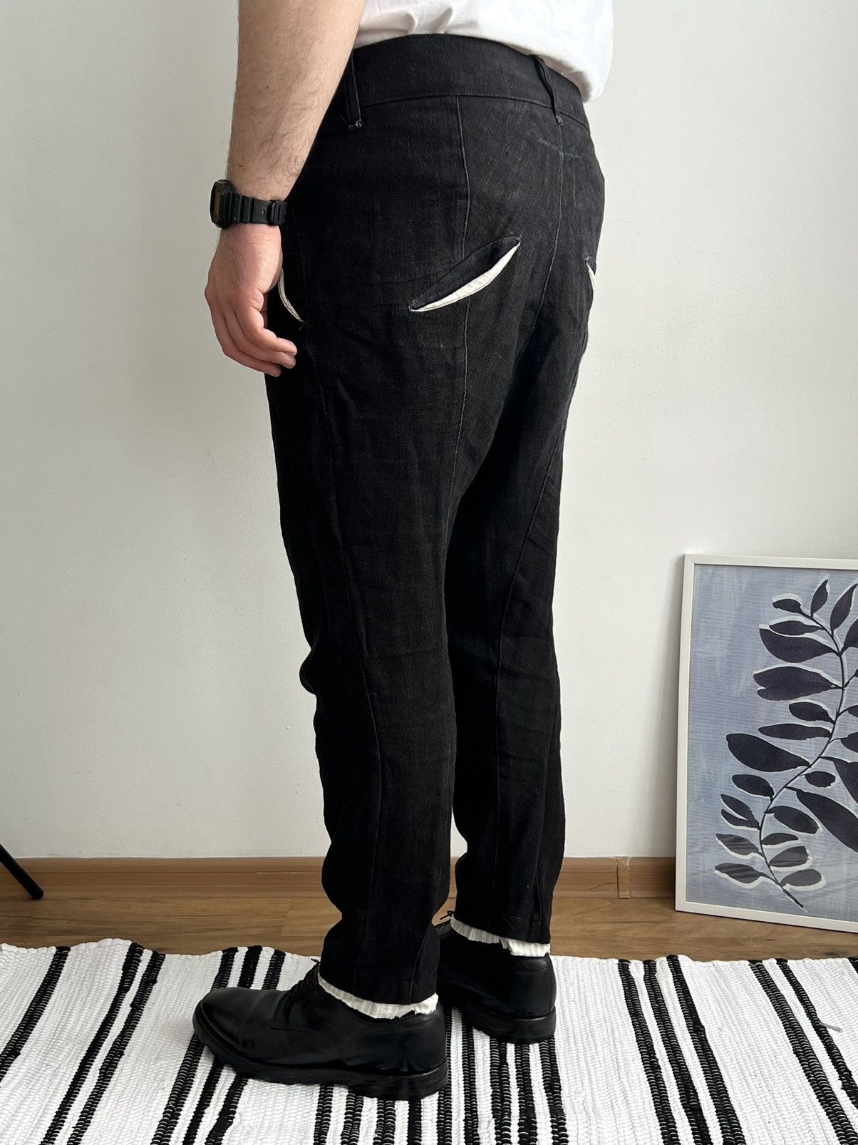 John Alexander Skelton 🔥Marc Point Venezia Heavyweight Linen Trousers Size US 36 / EU 52 - 17 Thumbnail