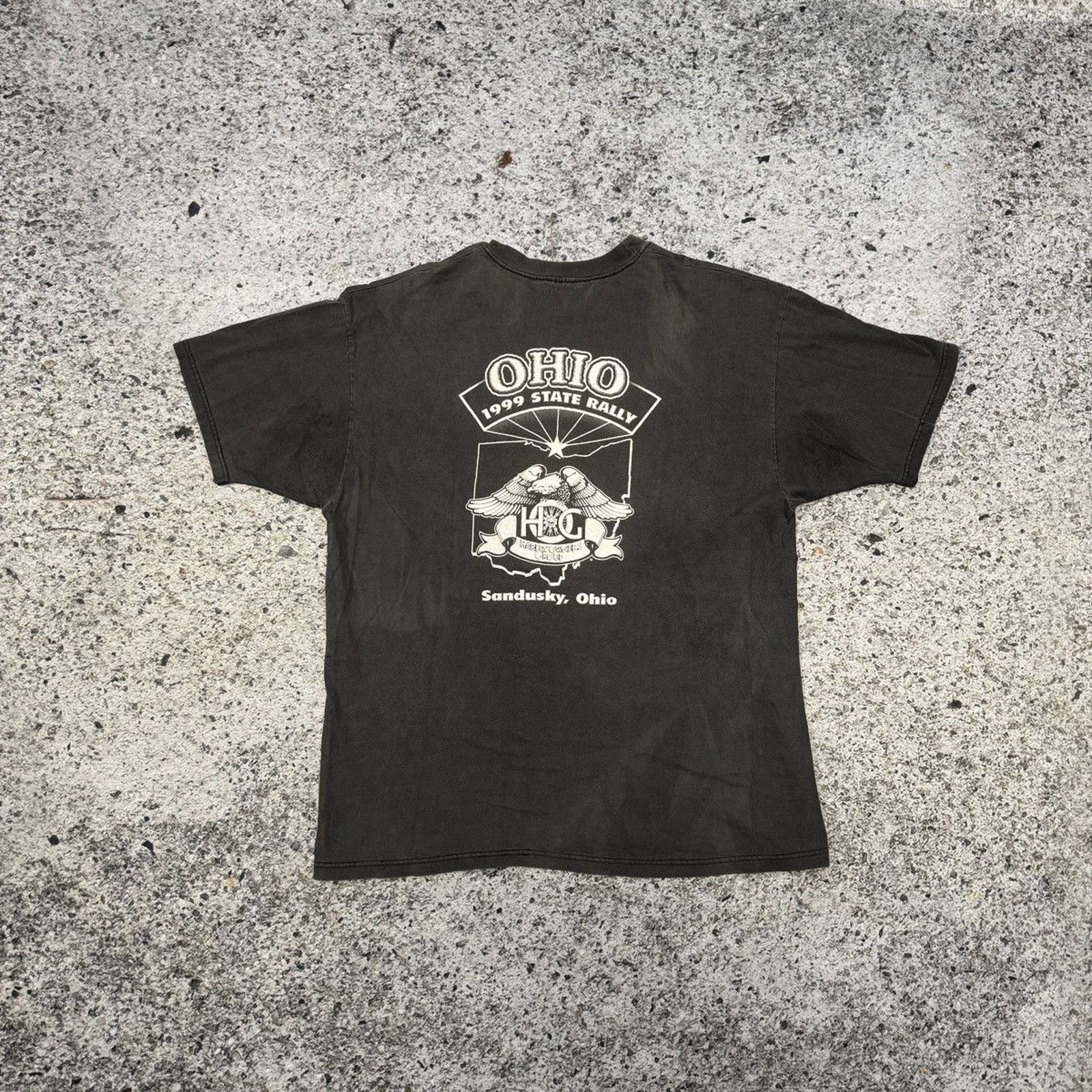Harley Davidson Faded Harley Shirt ERD Grunge Thrashed Distressed Biker WCC Size US XL / EU 56 / 4 - 2 Thumbnail