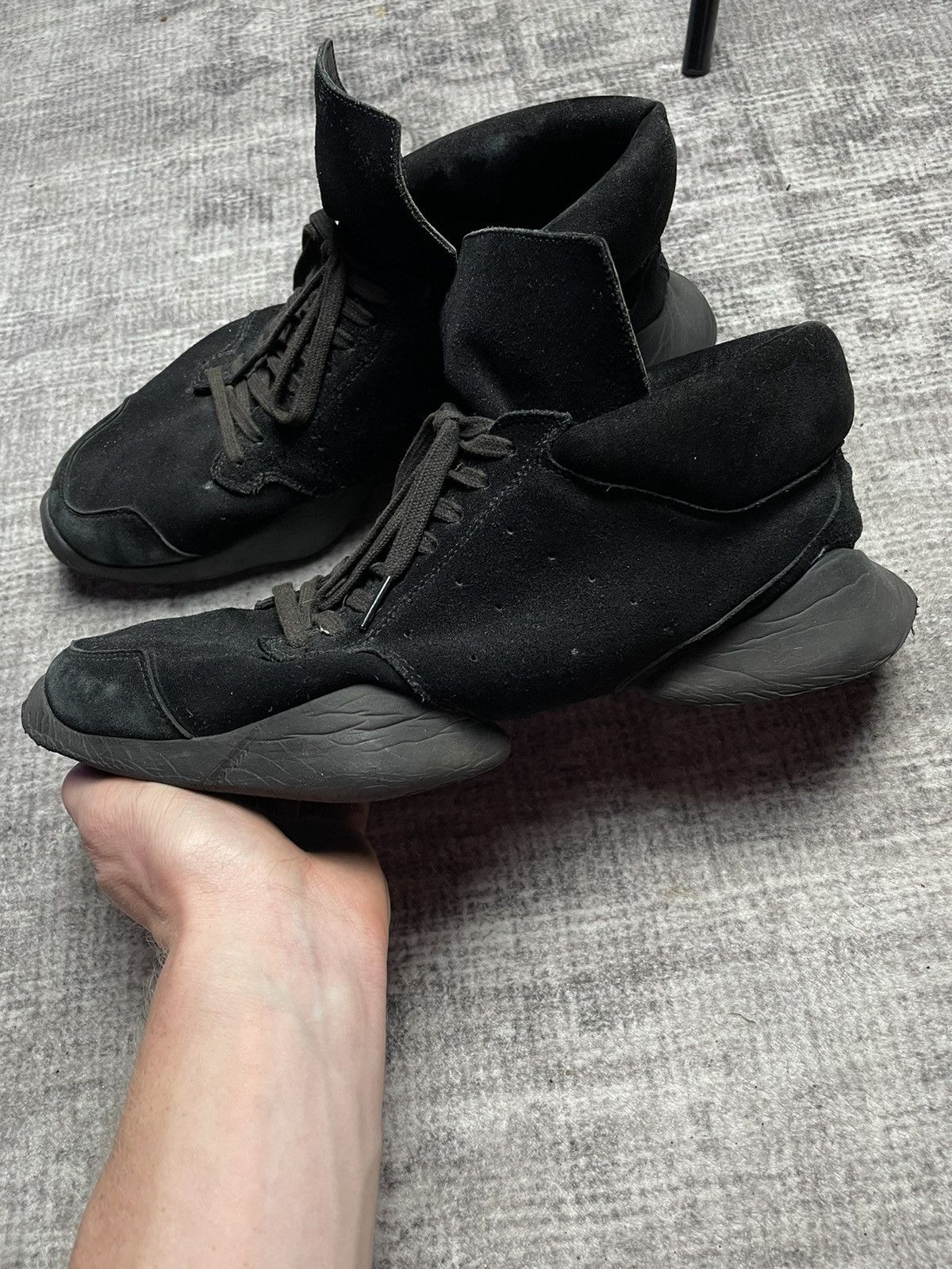 Rick Owens Rick owens Suede Tech Runners Black Size US 12 / EU 45 - 4 Thumbnail