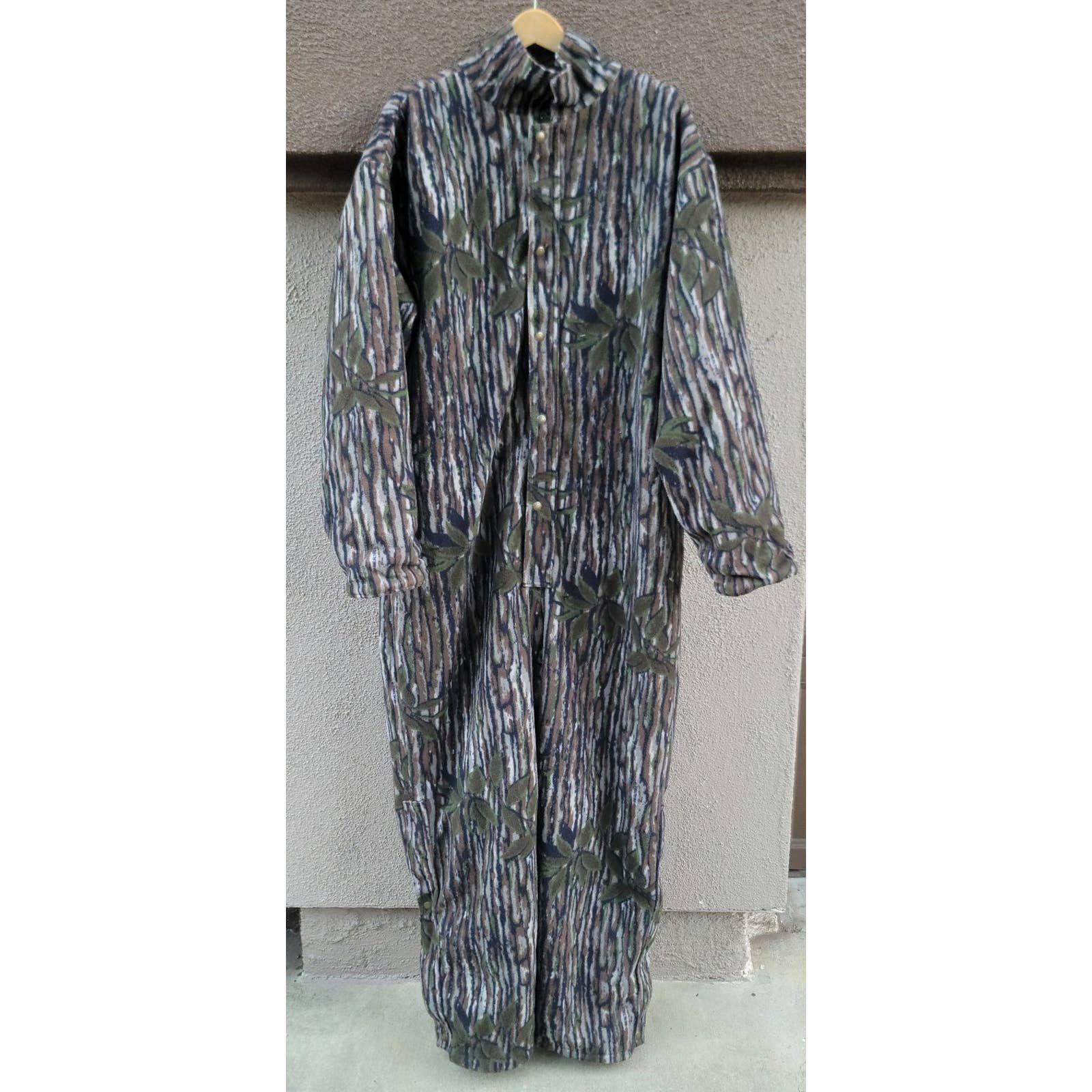 Cabelas Vtg Cabela's Insulated Fleece Hunting Camo Coveralls Grailed