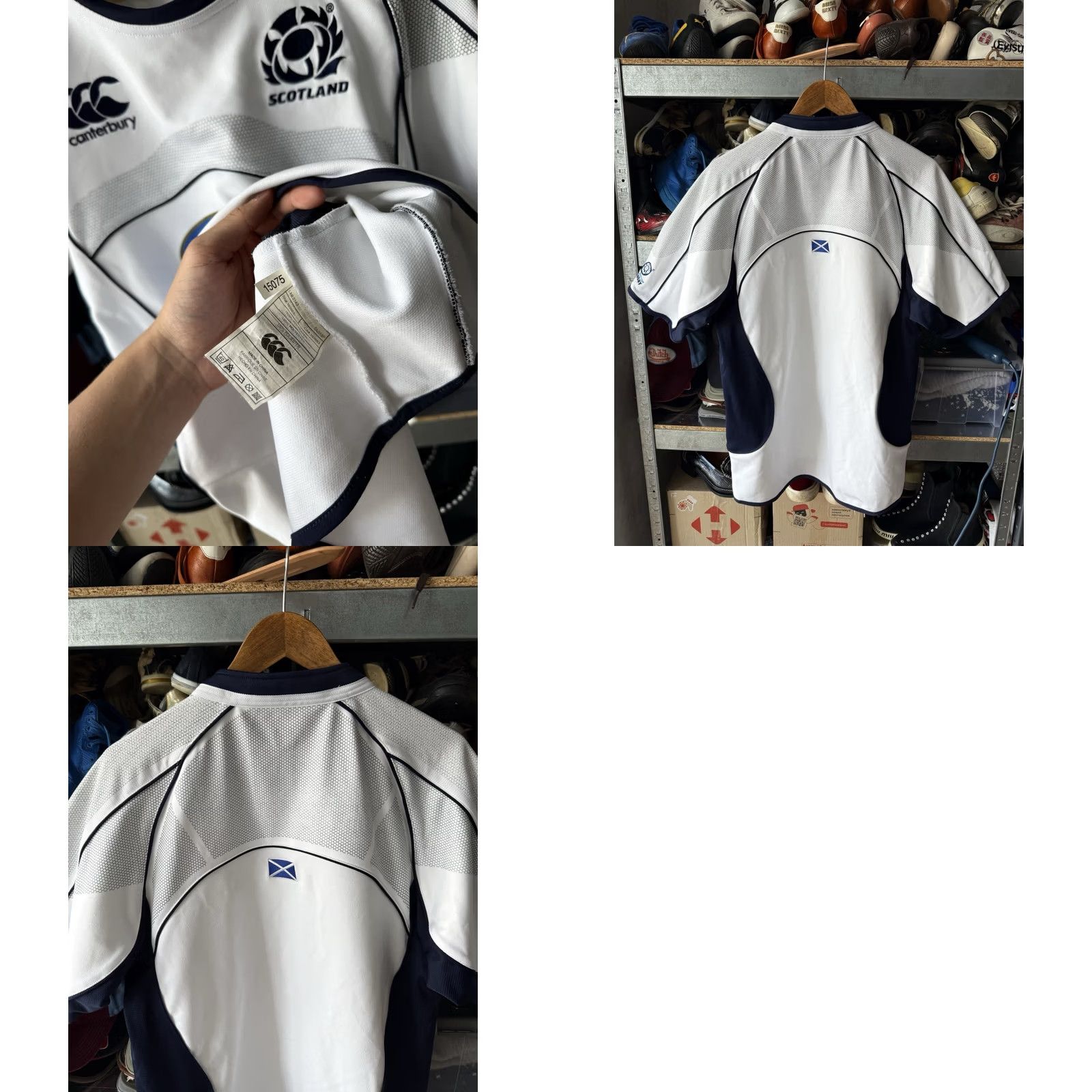 Vintage SCOTLAND RUGBY Canterbury 2007 2008 White Men’s M Shirt Jersey Rugby Jersey 90s Sports Size US M / EU 48-50 / 2 - 8 Thumbnail