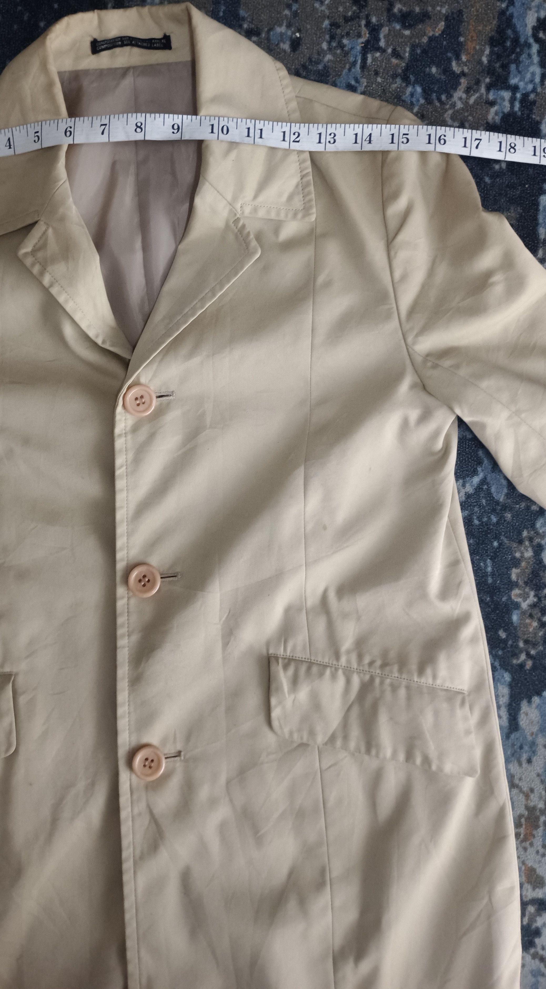 Japanese Brand × Yohji Yamamoto Yohji Yamamoto Ined Trench Coat Size US S / EU 44-46 / 1 - 16 Thumbnail