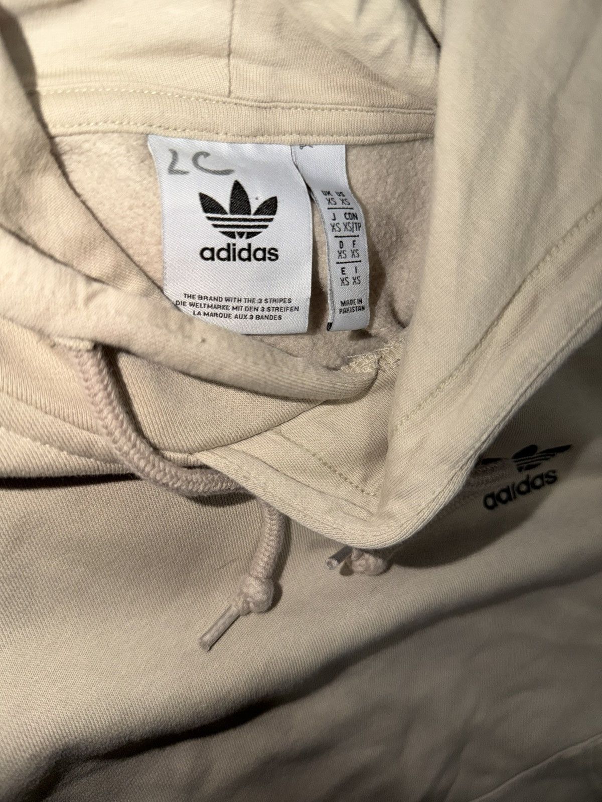 Adidas Adidas originals 3 stripe embroidered trefoil pullover beige Size US XS / EU 42 / 0 - 4 Thumbnail
