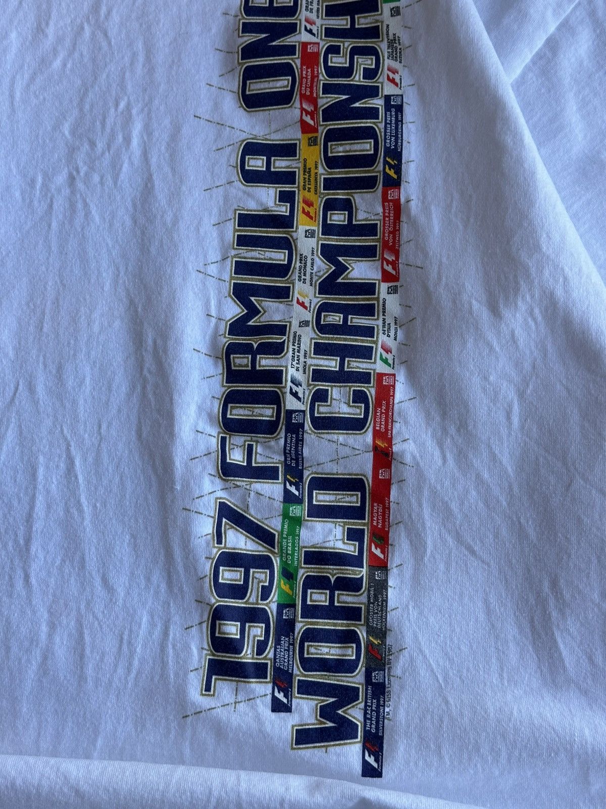 Formula 1 🔥 1997 Formula 1 One World Championship Racing T Shirt Shell Size US XL / EU 56 / 4 - 4 Thumbnail