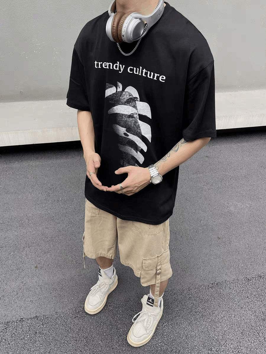 Japanese Brand Retro Hip Hop Multi-Pocket Loose Casual Shorts Size US 30 / EU 46 - 2 Thumbnail