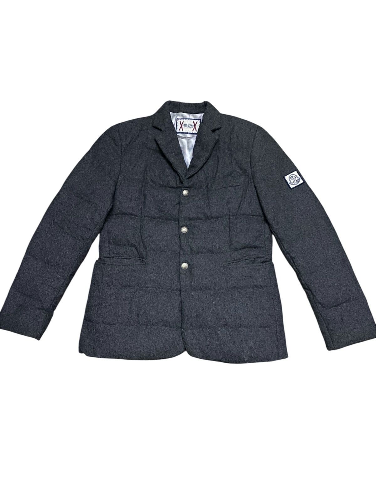 Moncler Moncler Gamme Bleu Wool Down Double Pocket Blazer Jacket Size US M / EU 48-50 / 2 - 1 Thumbnail