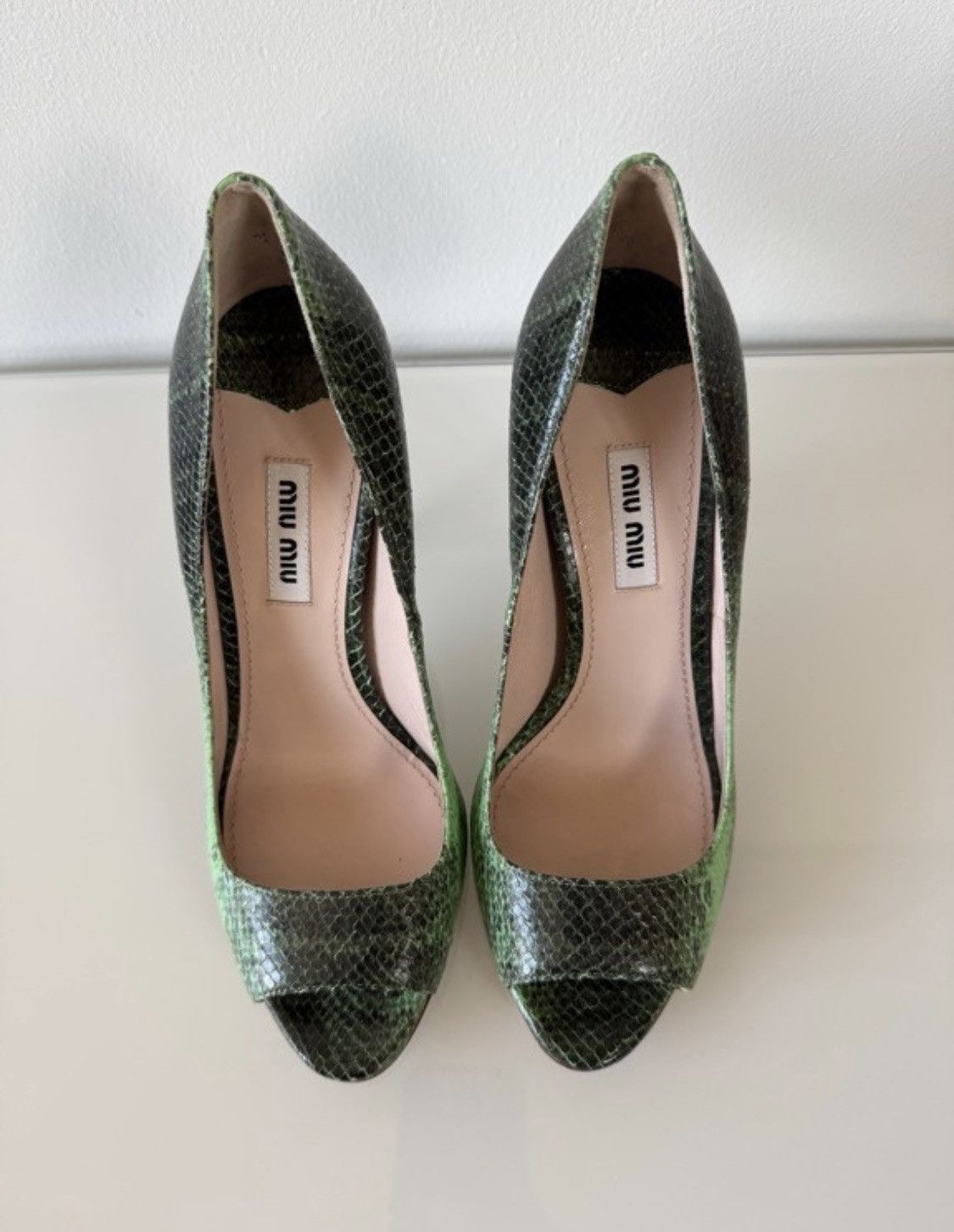 Miu Miu Miu Miu snake skin heels Size US 7 / IT 37 - 4 Thumbnail