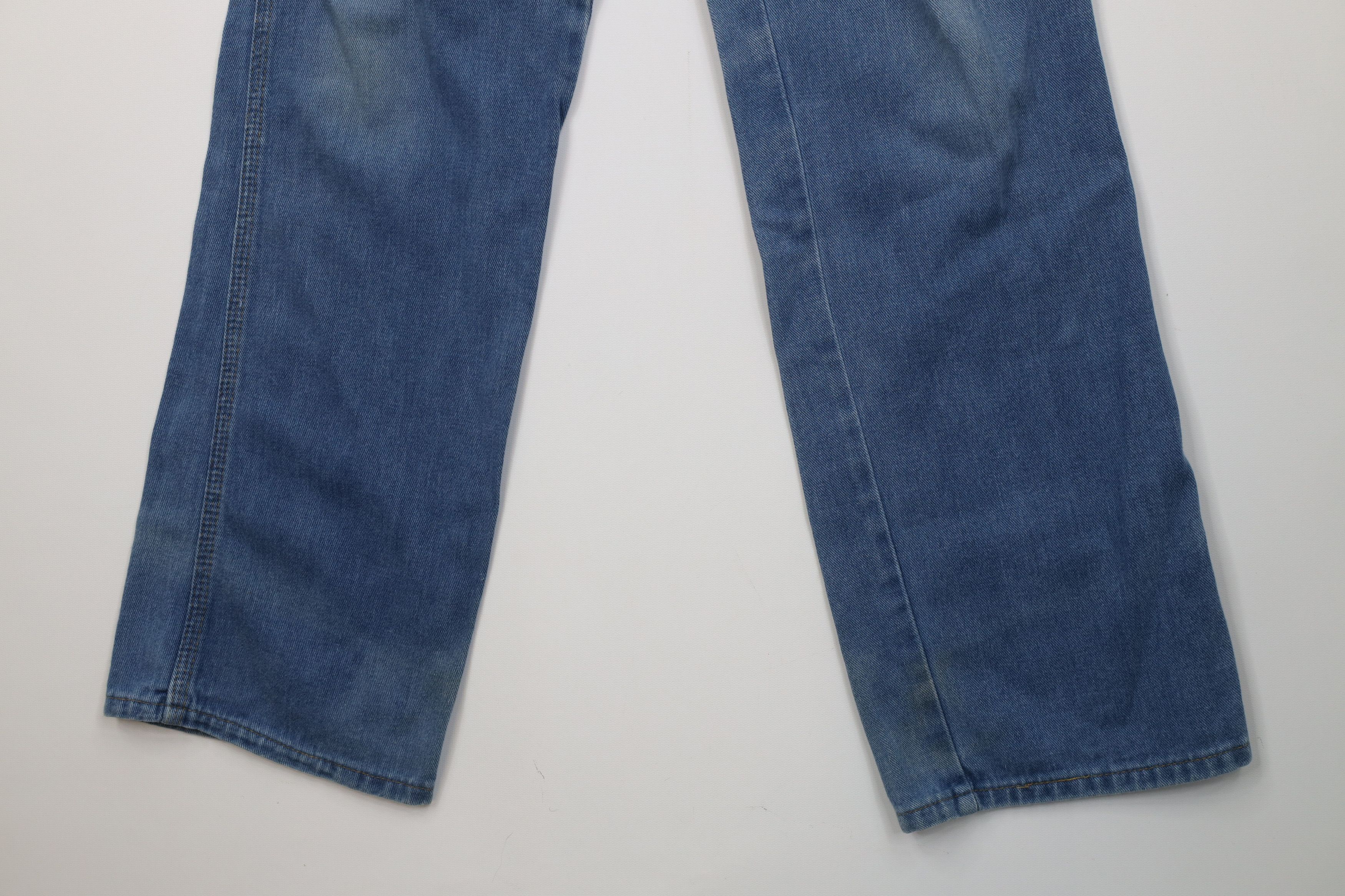 Vintage Vintage 70s Streetwear Flared Denim Jeans Blue Cotton Size 34" / US 12 / IT 48 - 4 Thumbnail