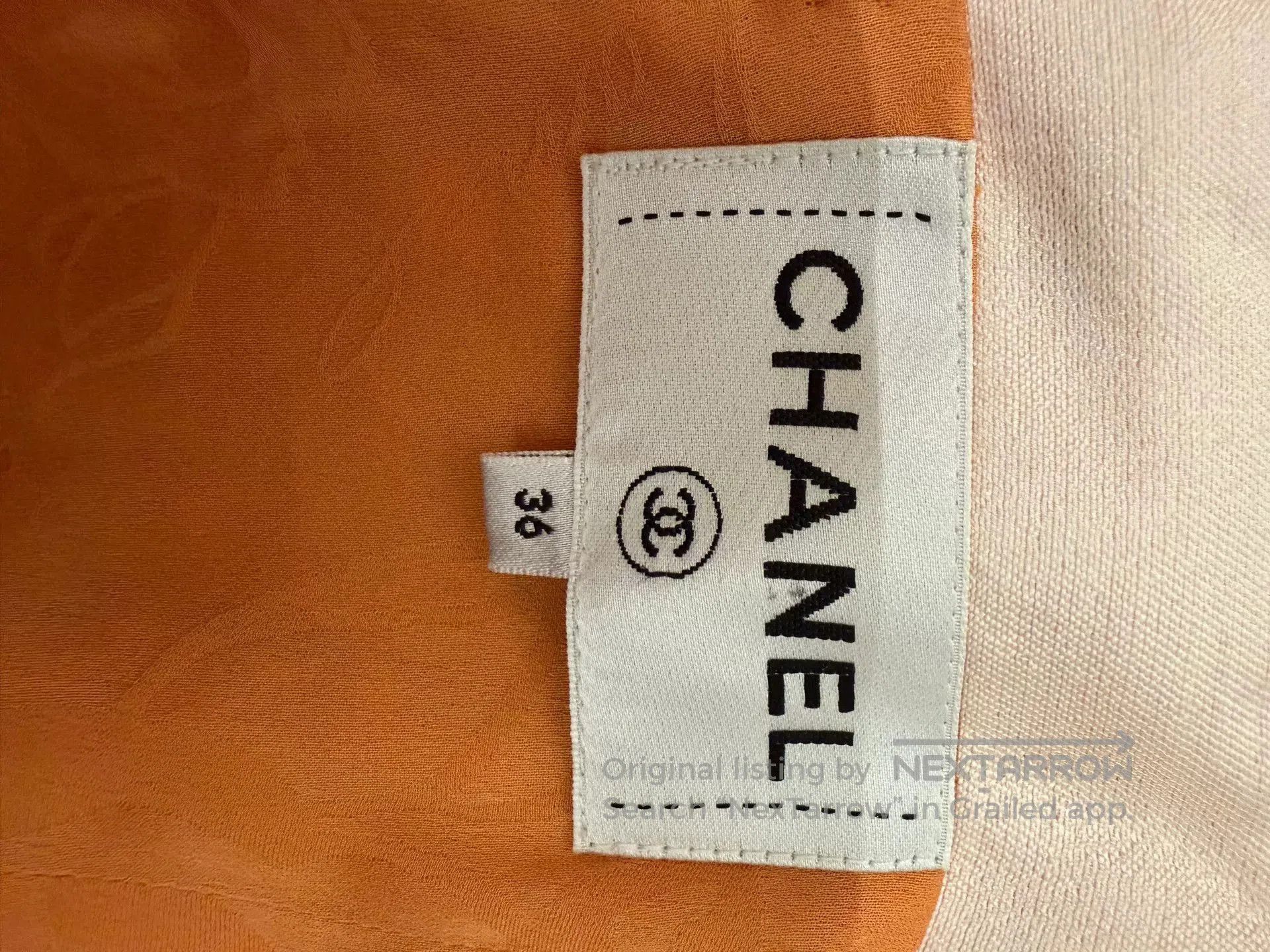 Chanel Chanel 17 Orange Tweed Dress. Size US 36 / EU 52 - 3 Thumbnail