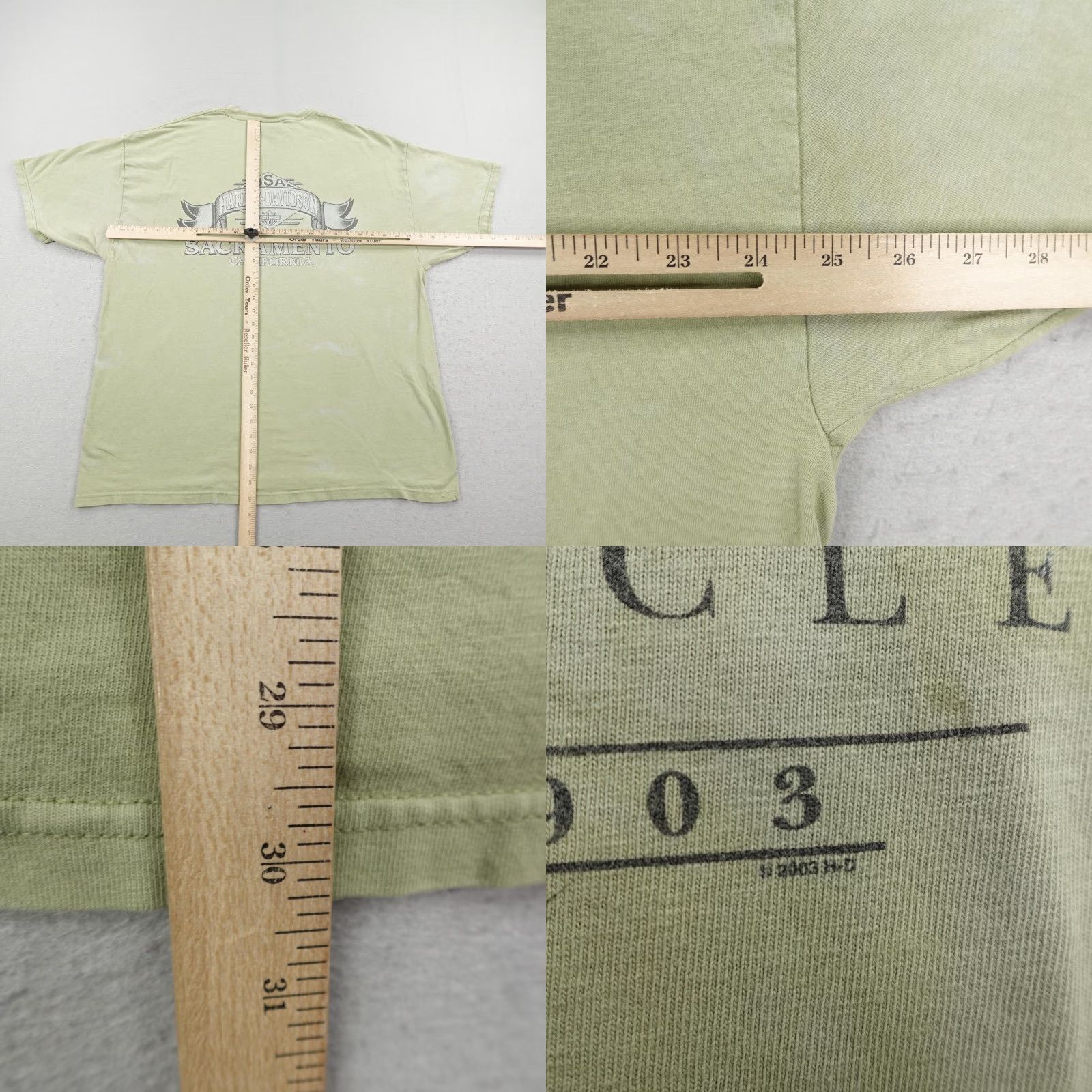 Harley Davidson VINTAGE Harley-Davidson Shirt Mens 2XL Green Motorcycle Biker USA California Sacramento Y2K Shirt Size US XXL / EU 58 / 5 - 8 Thumbnail