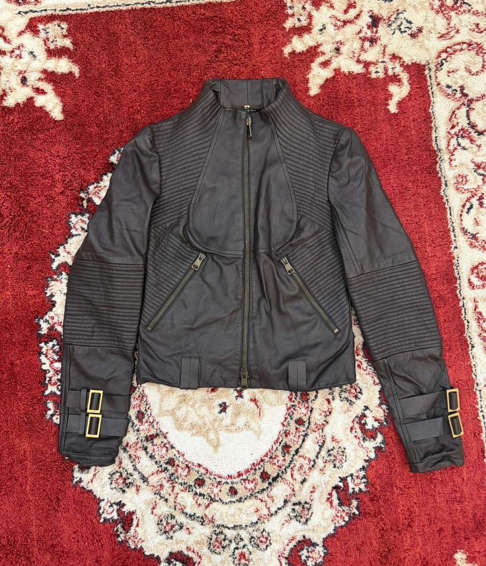 Gucci Gucci Vintage Women’s Leather Jacket Tom Ford Era Y2k 42IT Size M / US 6-8 / IT 42-44 - 1 Thumbnail
