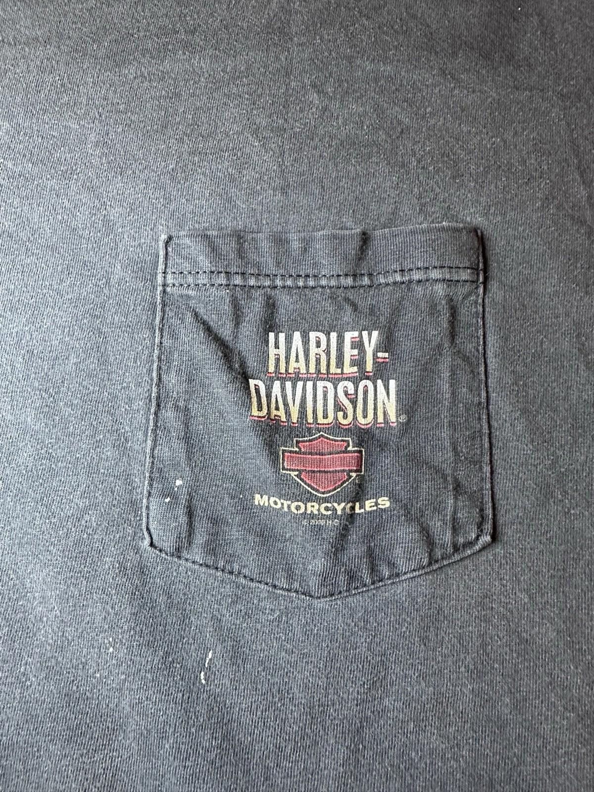 Harley Davidson Vintage Harley Davidson Tshirt Size XL Sun Faded Black Size US XL / EU 56 / 4 - 3 Thumbnail