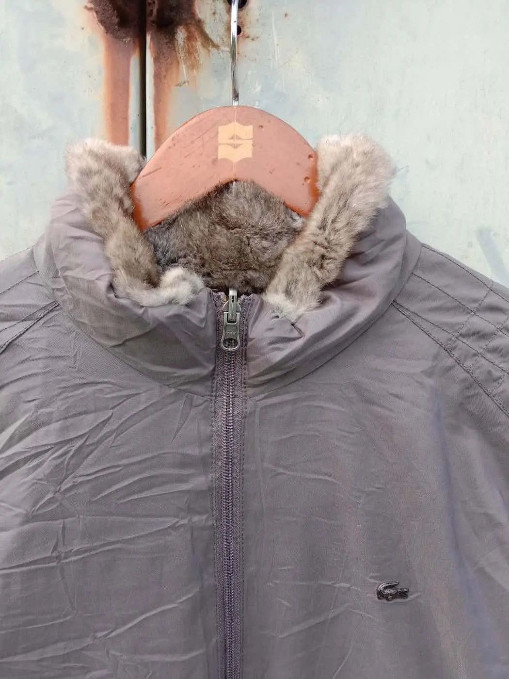 Lacoste Lacoste Vintage Padded Winter Jacket (Faux Fur Lined) Size US M / EU 48-50 / 2 - 2 Thumbnail