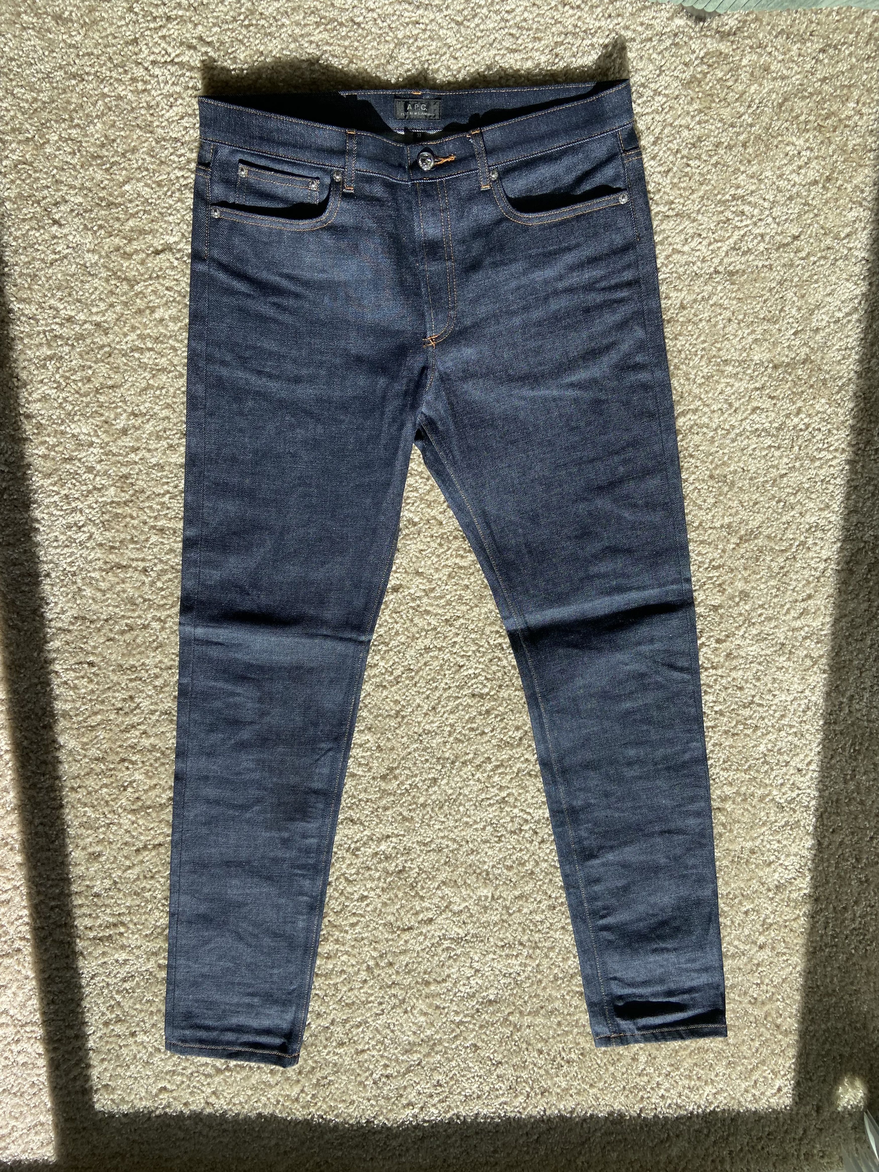 image of A P C Petit New Standard in Raw Indigo, Men's (Size 33)