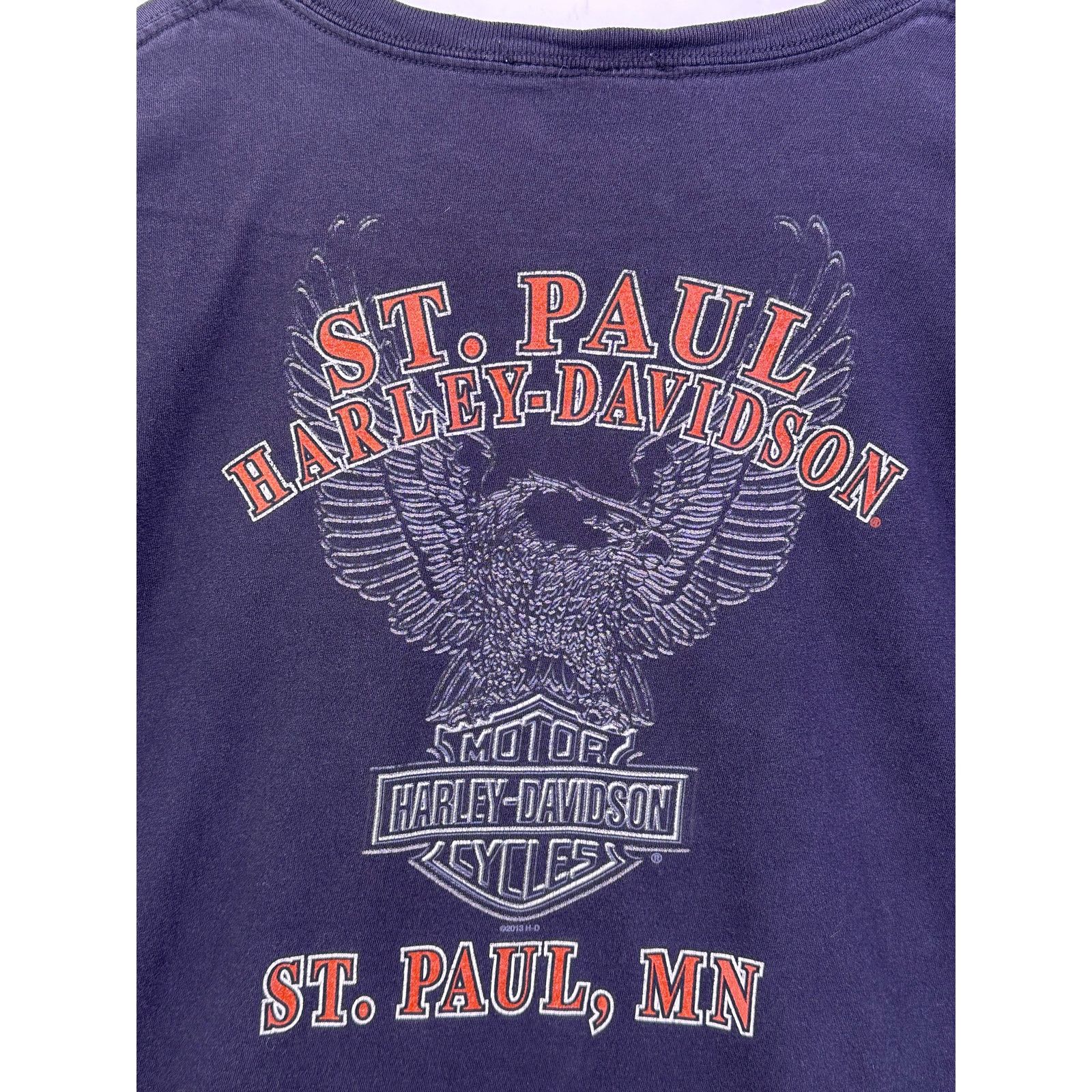 Harley Davidson 2013 Harley Davidson St.Paul MN Black Tshirt Size Medium Size US M / EU 48-50 / 2 - 10 Thumbnail