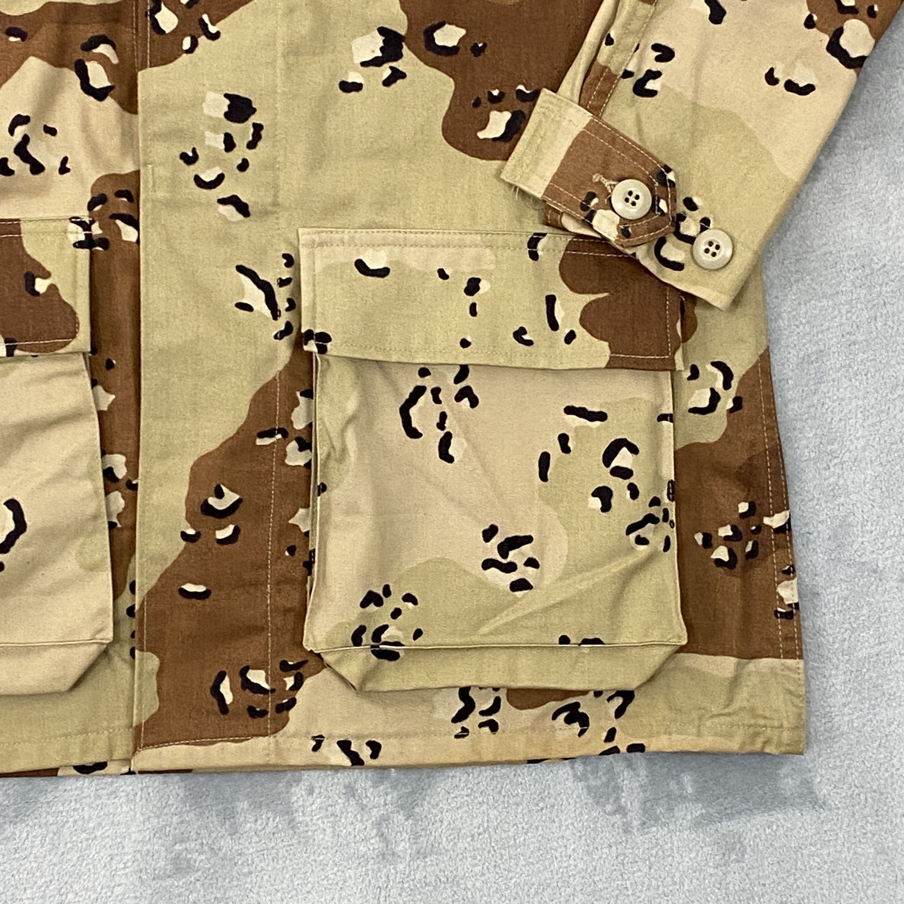 Vintage Combat Battle Dress Jacket Small X-Long Chocolate Chip Camo Size US S / EU 44-46 / 1 - 7 Thumbnail