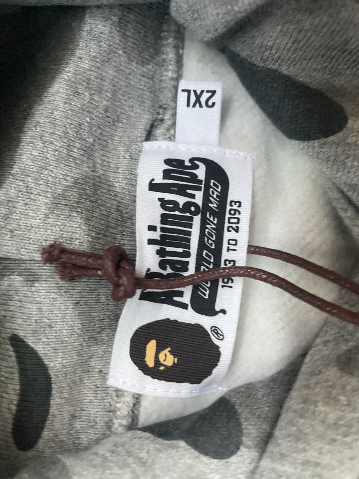 Bape Bape heather gray camo pullover Size US XXL / EU 58 / 5 - 5 Thumbnail