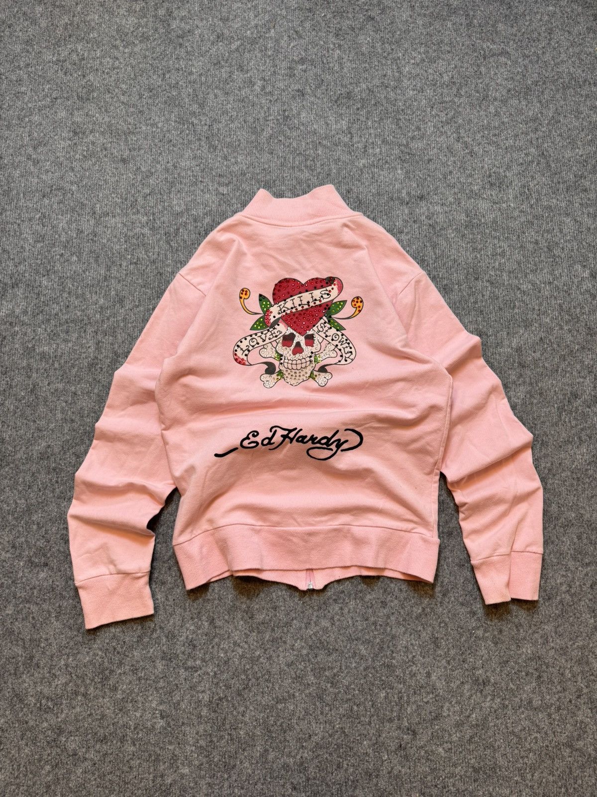Designer Vintage zip sweatshirt Ed Hardy y2k Size XL / US 12-14 / IT 48-50 - 1 Thumbnail