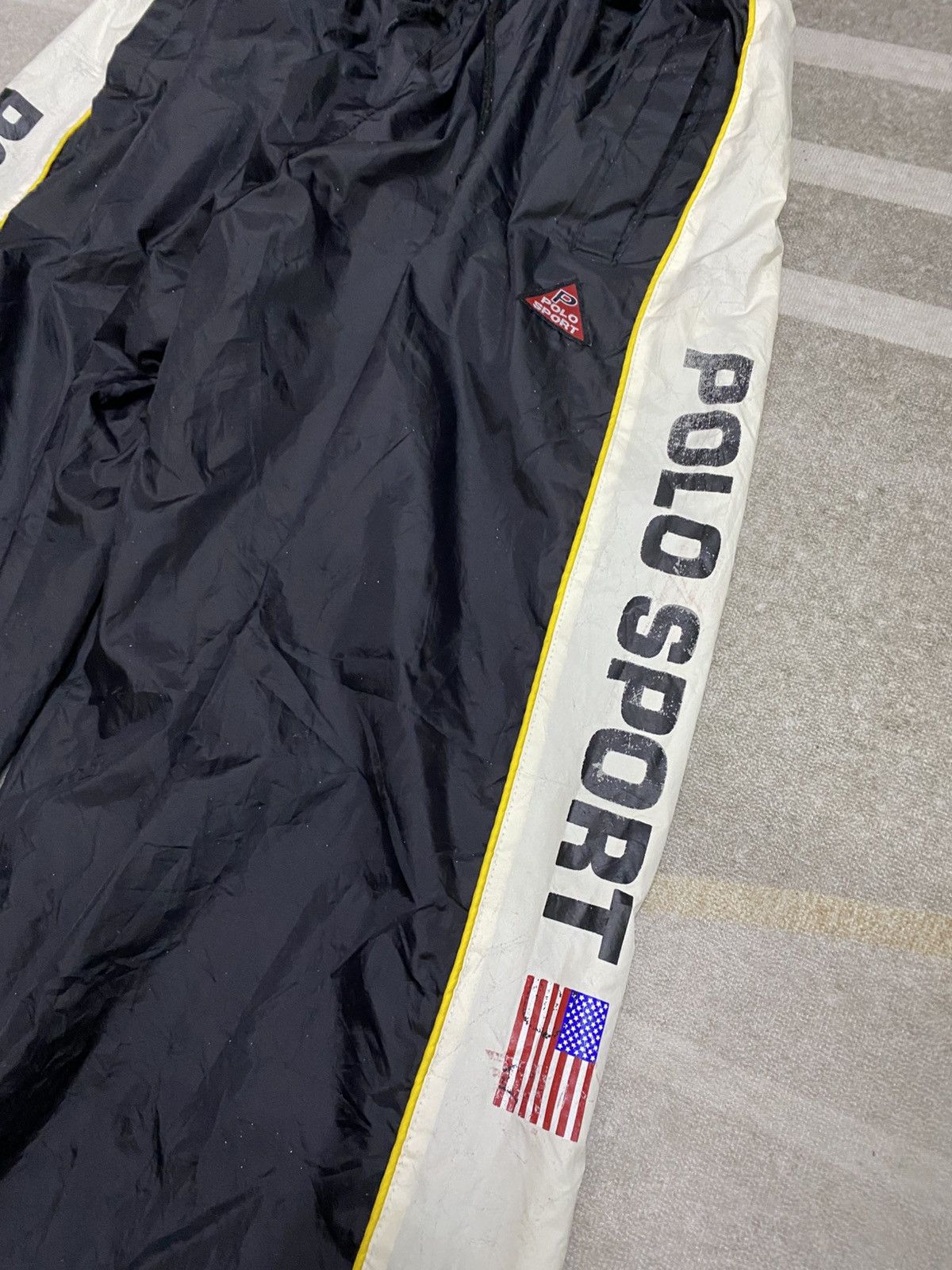 Polo Ralph Lauren × Vintage Dope😱 Vintage 90s Polo Sport Spellout Polyester Pant Size US 34 / EU 50 - 5 Thumbnail