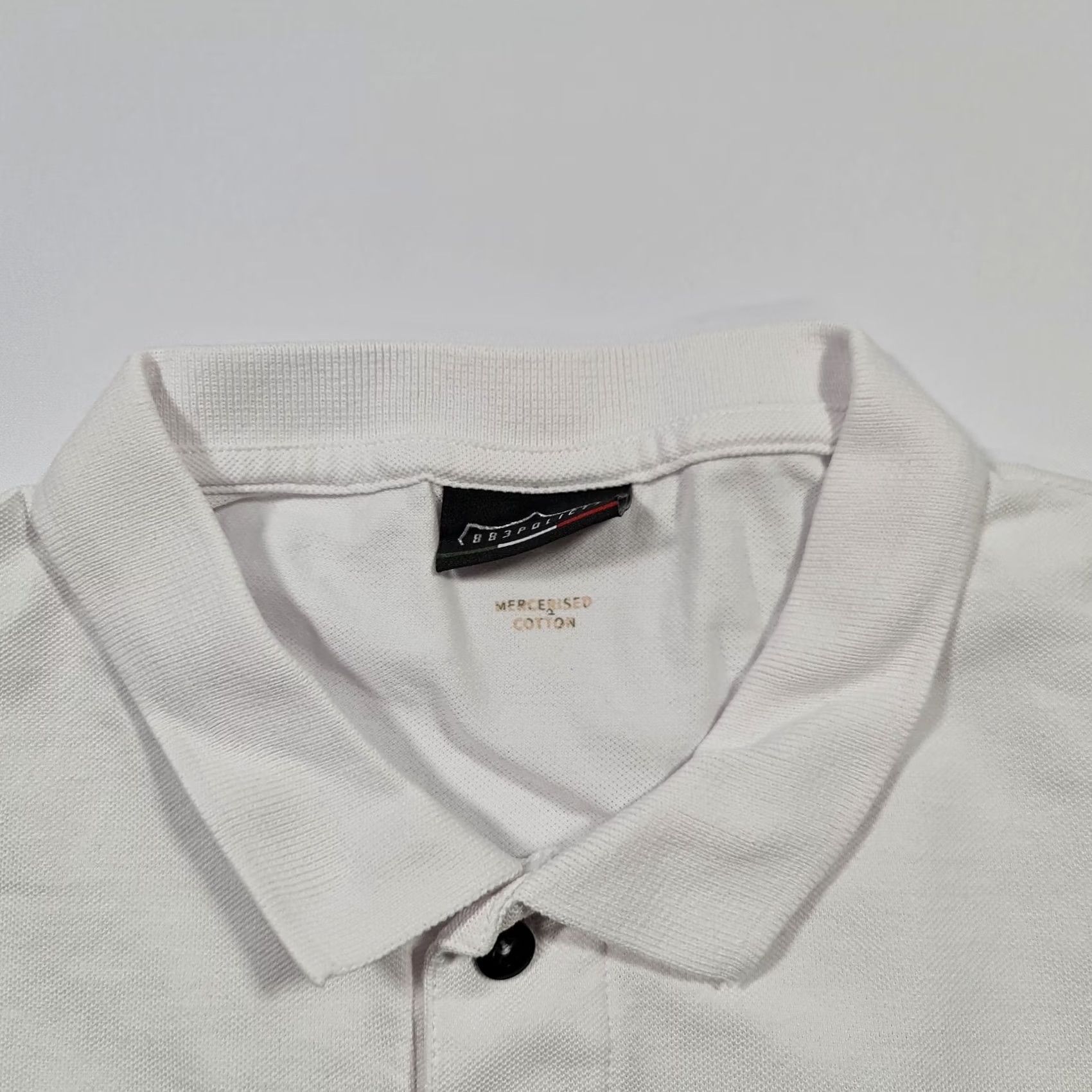 Vintage 883 Police Polo Shirt White XL Mens Short Sleeve Cotton Jersey Logo Embroidered Button Collar Golf Casual Top Size US XL / EU 56 / 4 - 3 Thumbnail