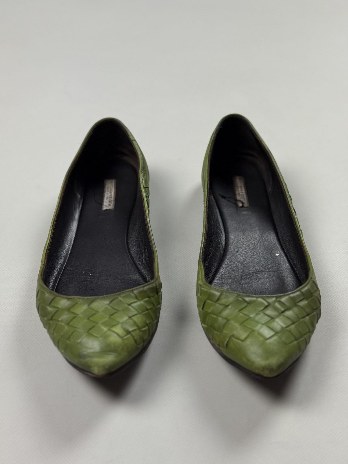 Bottega Veneta Bottega Veneta Intrecciato Knitted Leather Ballets Flats Size US 8 / IT 38 - 8 Thumbnail
