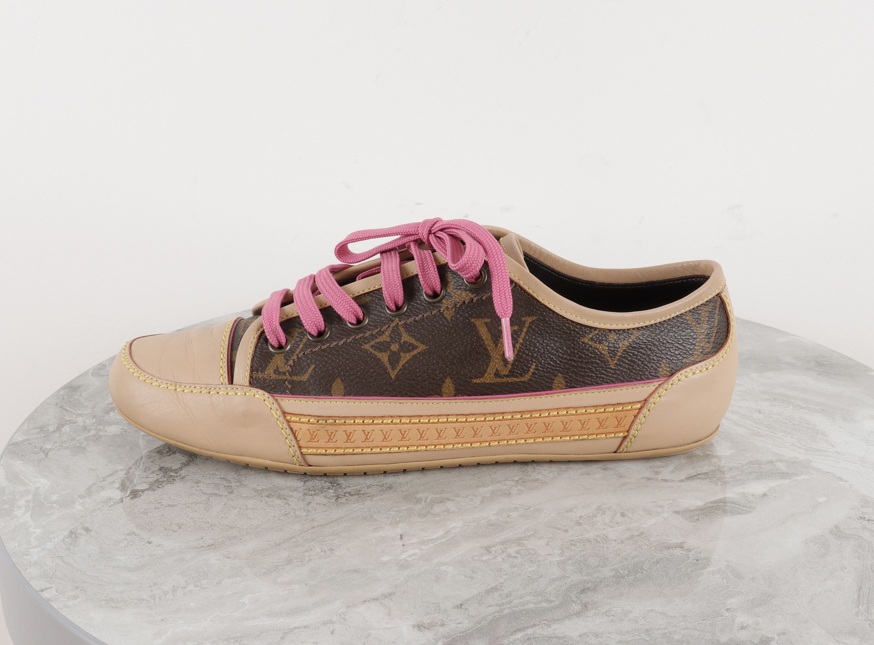Louis Vuitton Louis Vuitton Leather Brown Monogram Sneakers Size US 6 / IT 36 - 16 Thumbnail