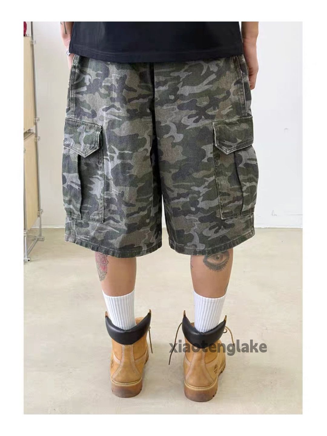 Vintage Utility skate hiphop yuppie military tactical cargo shorts Size US 34 / EU 50 - 6 Thumbnail