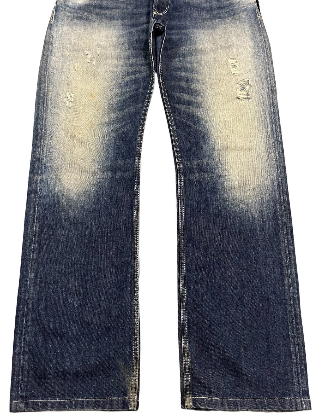Diesel Vintage Diesel “Waykee” Regular Straight Distress Blue Jeans Size US 34 / EU 50 - 5 Thumbnail