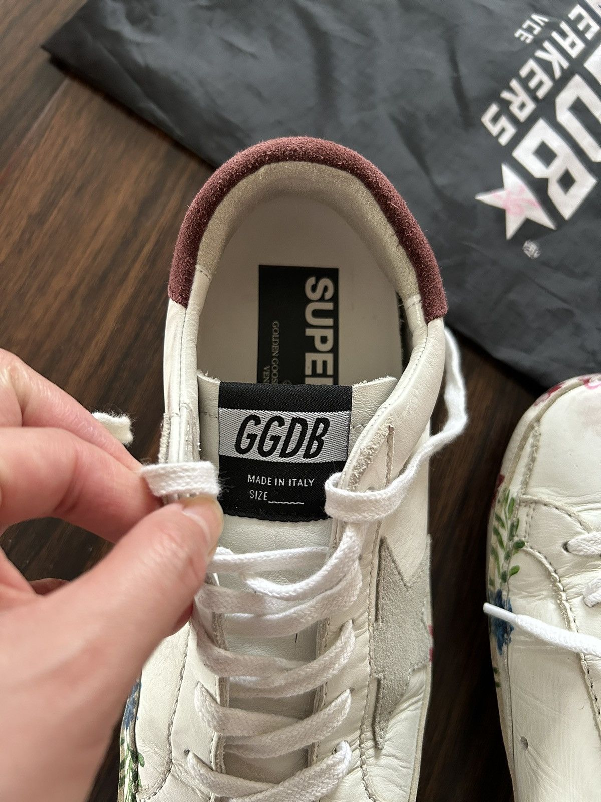 Golden Goose Golden Goose superstar floral painted retro sneakers size 36 Size US 6 / IT 36 - 7 Thumbnail