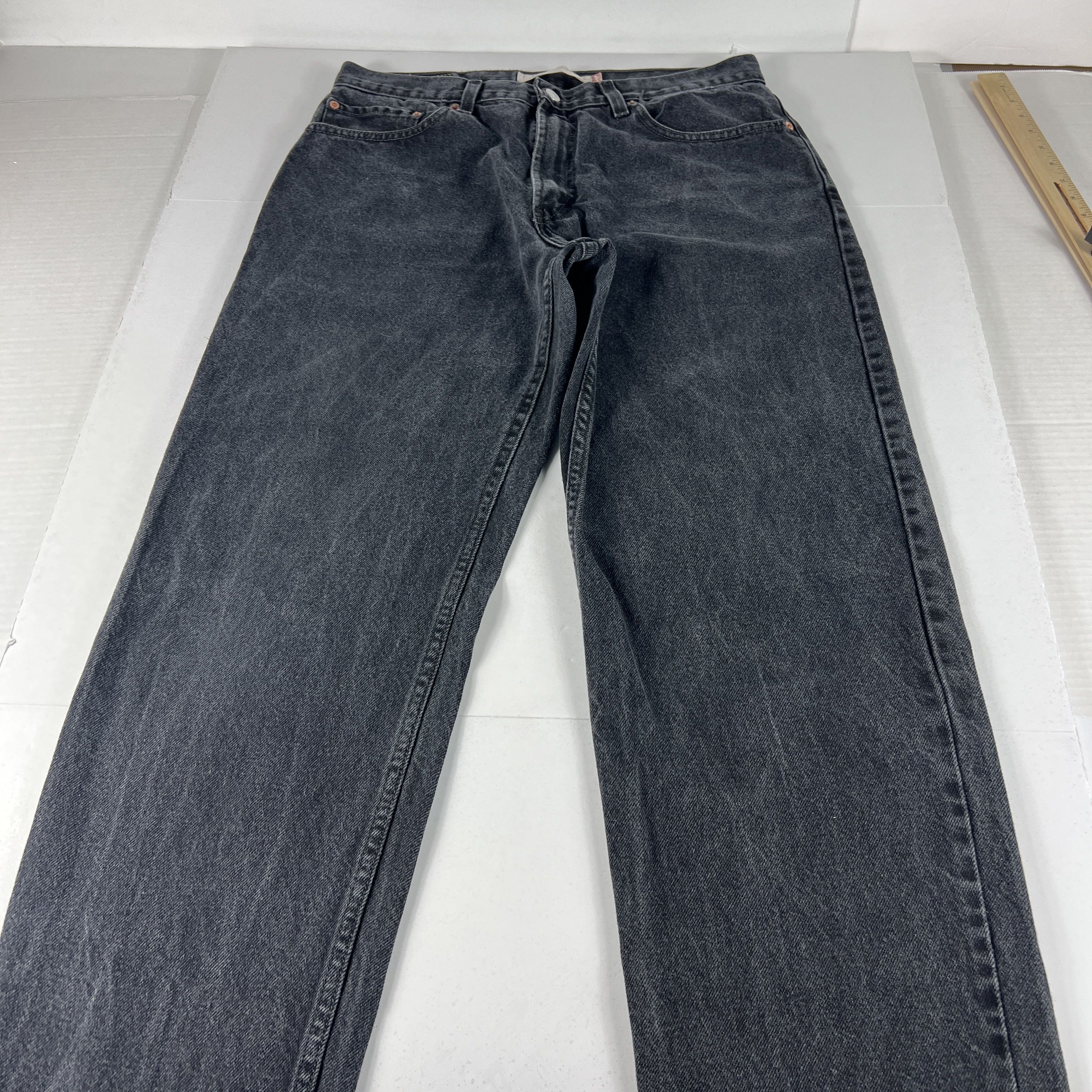Levi's × Vintage Y2K Levi's Jeans 550 Relaxed Black Faded Denim Size US 34 / EU 50 - 1 Thumbnail