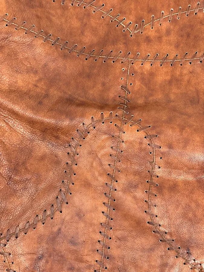 Dolce & Gabbana 1990s Dolce & Gabbana Whipstitched Brown Leather Jacket Size US M / EU 48-50 / 2 - 8 Thumbnail